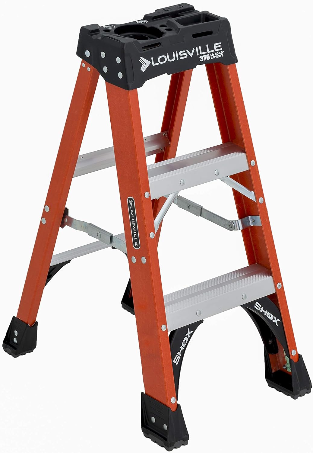Louisville Ladder 6-Foot Fiberglass Step Ladder, 375-Pound Load Capacity, Type IAA, FS1406HD
