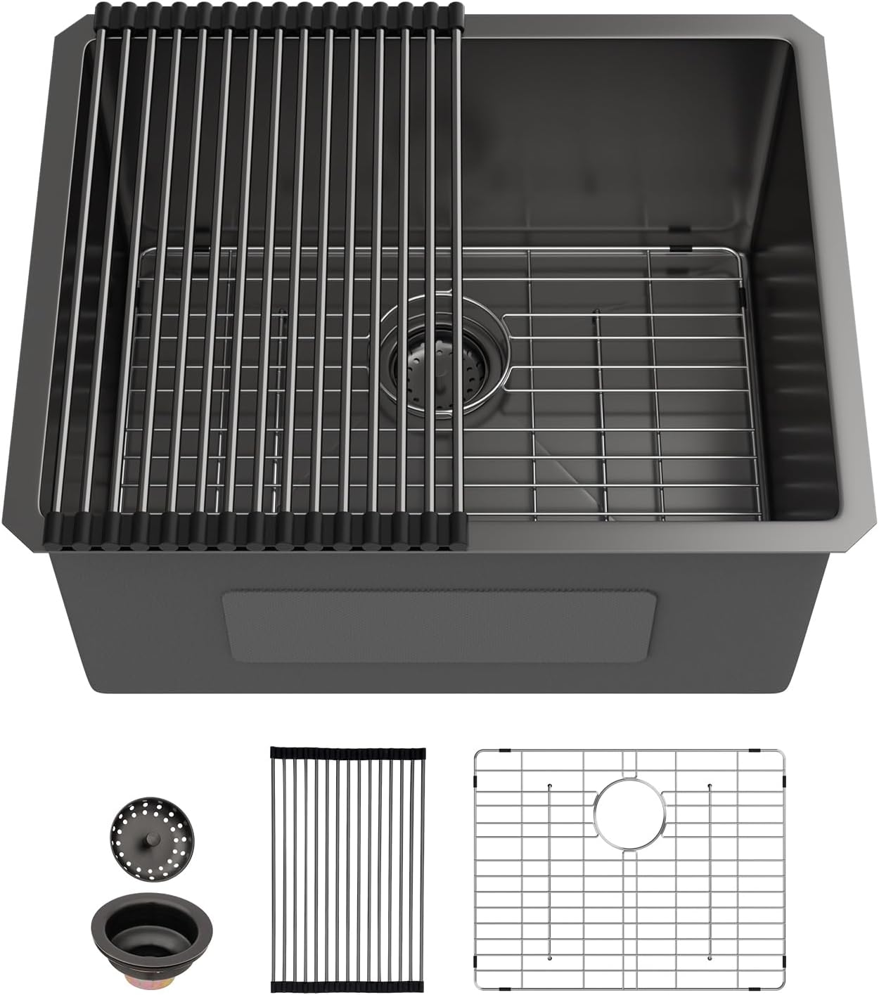 Sarlai 21 Inch Undermount Laundry Sink 21x18x12 Inch Undermount Laundry Utility Sink Deep Single Bowl 16 Gauge Stainless Steel Laundry Tub Sinks