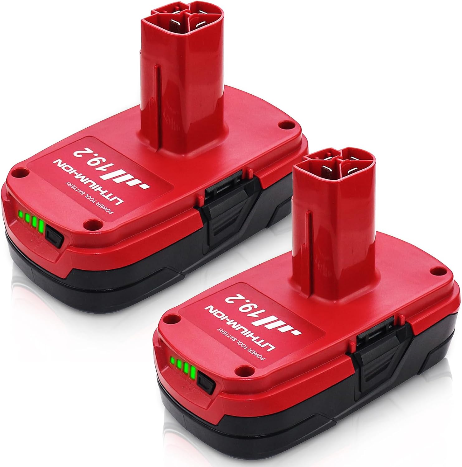2 Packs 3.6Ah Replacement for Craftsman 19.2 Volt Battery(Red) | Compatible with Craftsman 19.2V Batteries Diehard C3 315.pp2011 315.pp2020 315.113753 130279005 1323903 11375 315.115410