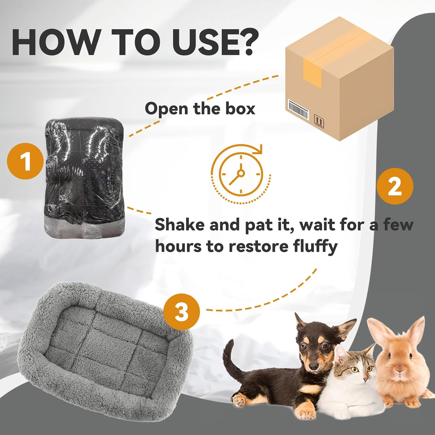 LESYPET Cat Bed for Indoor Cats, Soft Cat Cushion with Cat Pillow Around, Rectangle Kitten Pad Small Bed for Window Sill, 15'' x 10''