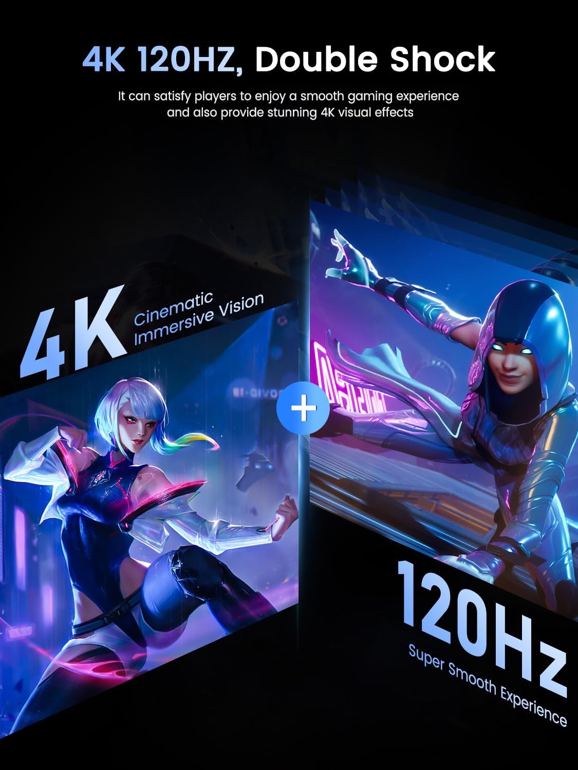 UPERFECT 18.5" 120Hz Portable Monitor, 125% sRGB Large Gaming Monitor