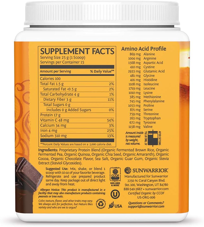 Clean Vegan Protein Powder Vanilla | Organic Protein Powder Plant Based Formula with 5 Superfood Blend Sprouted & Fermented | Non-GMO Low Carb Soy Dairy & Gluten Free (Vanilla, 30 Servings)