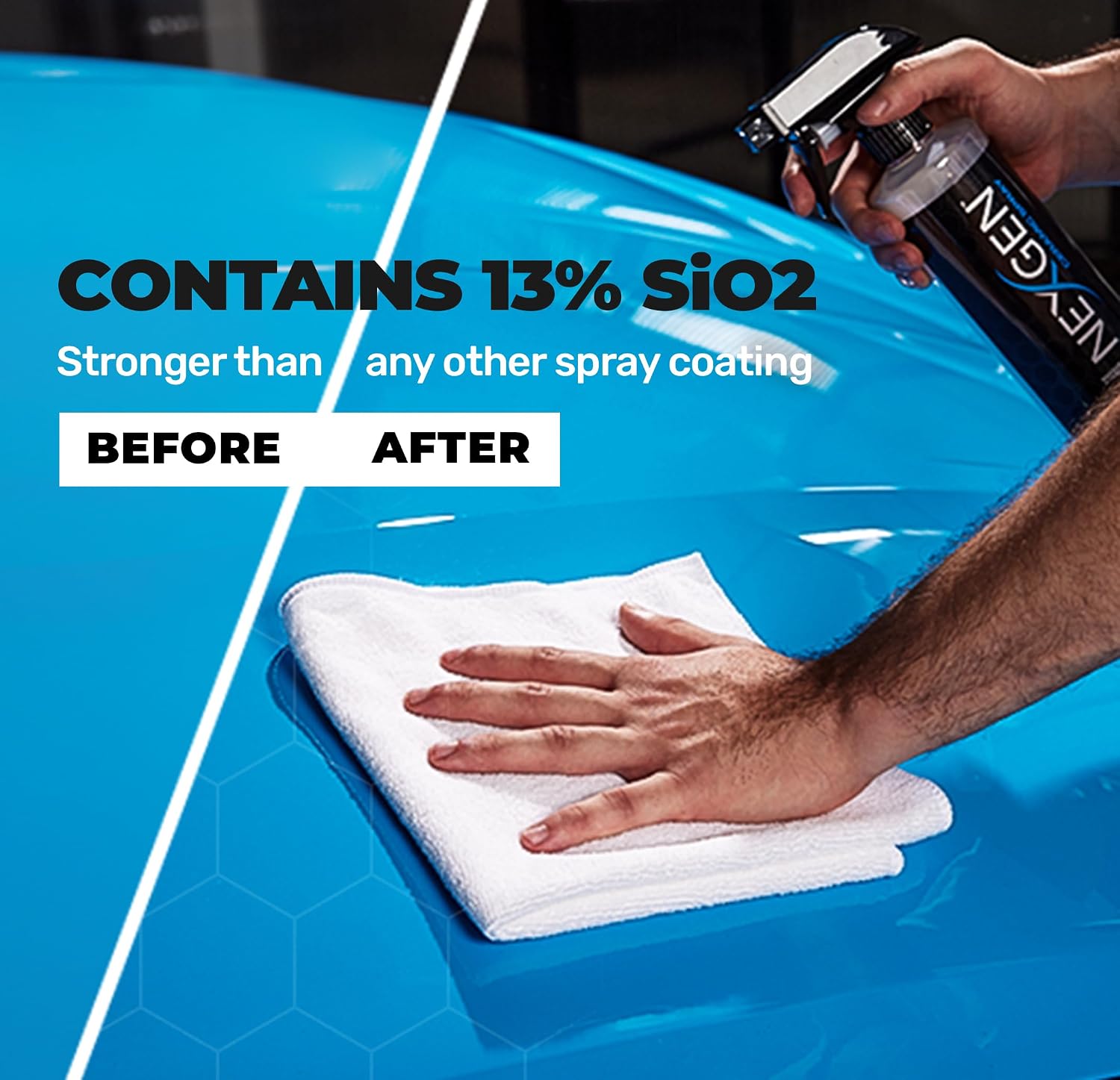 Nexgen Ceramic Spray Silicon Dioxide, Easy to Apply Ceramic Coating Spray for Cars, 16 oz | Professional-Grade Protective Sealant Polish for Cars, RVs