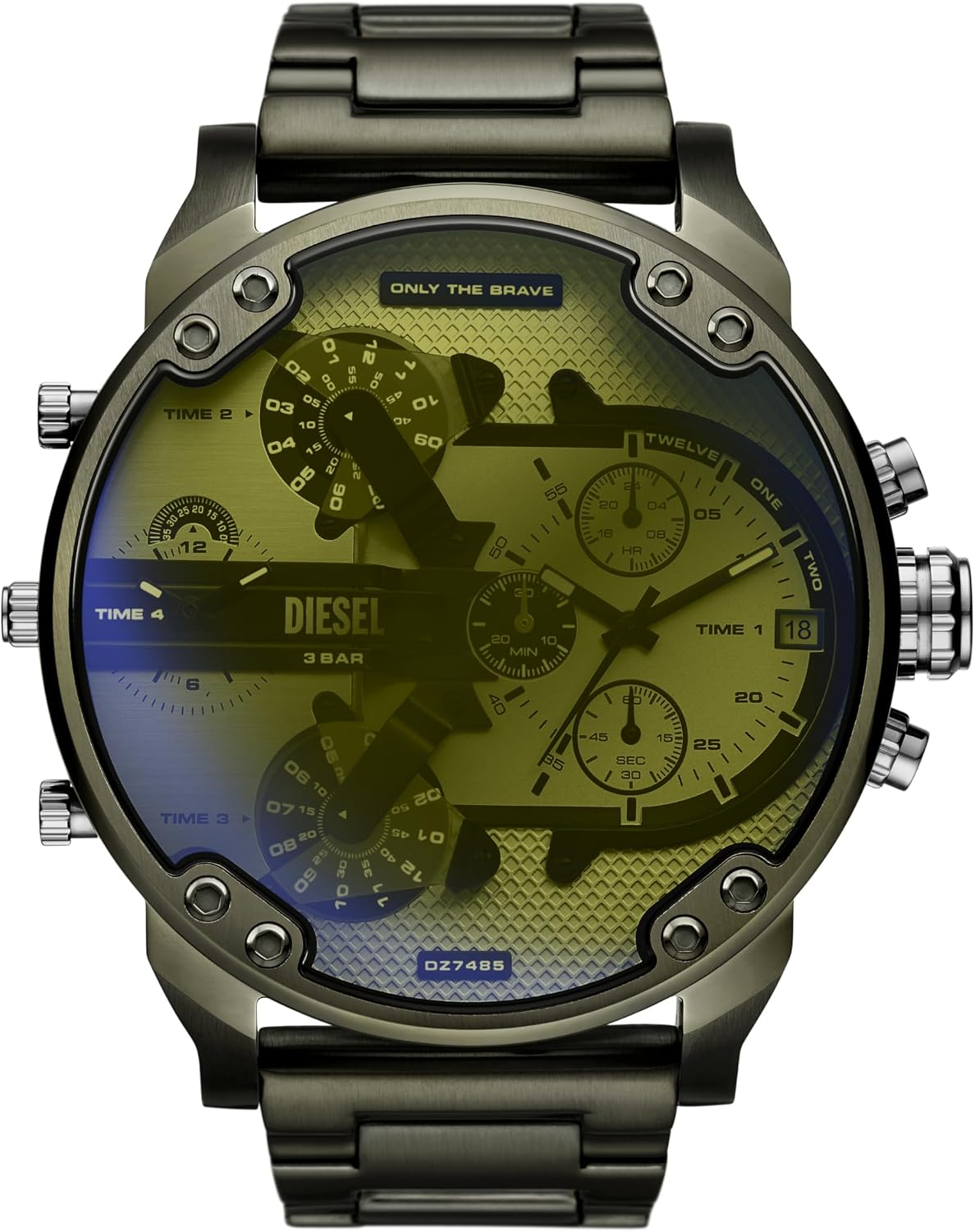 Diesel Mr. Daddy 2.0 Men's Watch, Stainless Steel Chronograph Sports Watch for Men