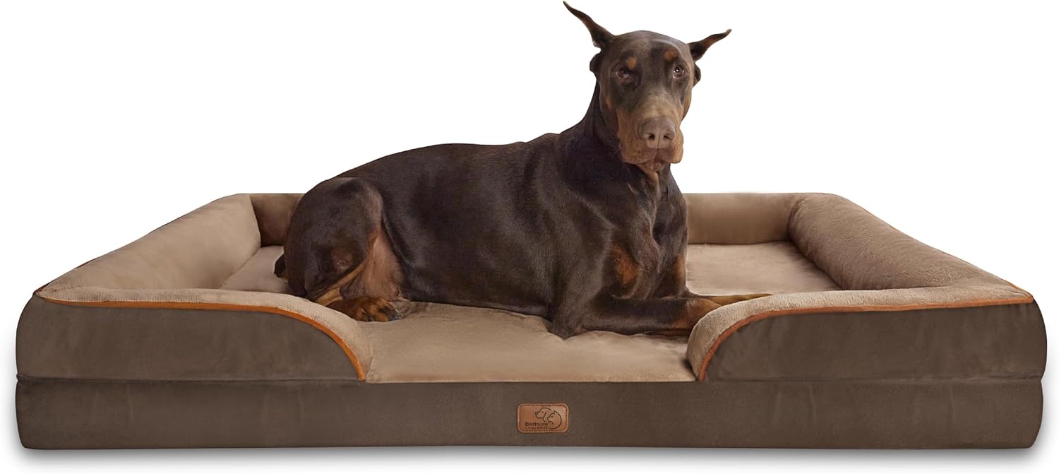 Bedsure Orthopedic Dog Beds Large Sized Dog with Removable Washable Cover