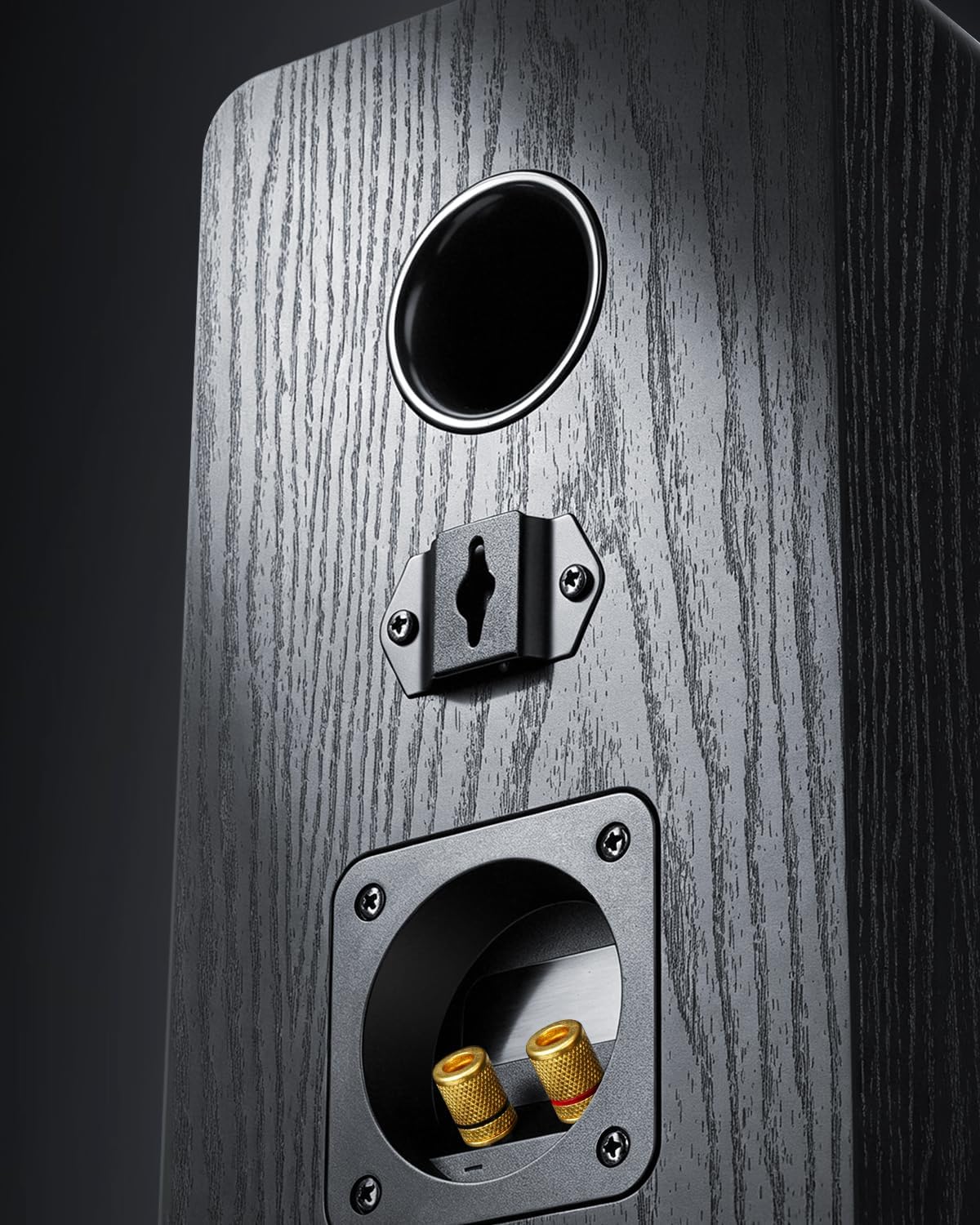 Saiyin 3-Way Passive Bookshelf Speakers 5.25inch Woofer | 50W*2 Power, 48Hz Deep Bass, 4Ω, HiFi Audio For Home Theater/Turntable/Stereo Receiver