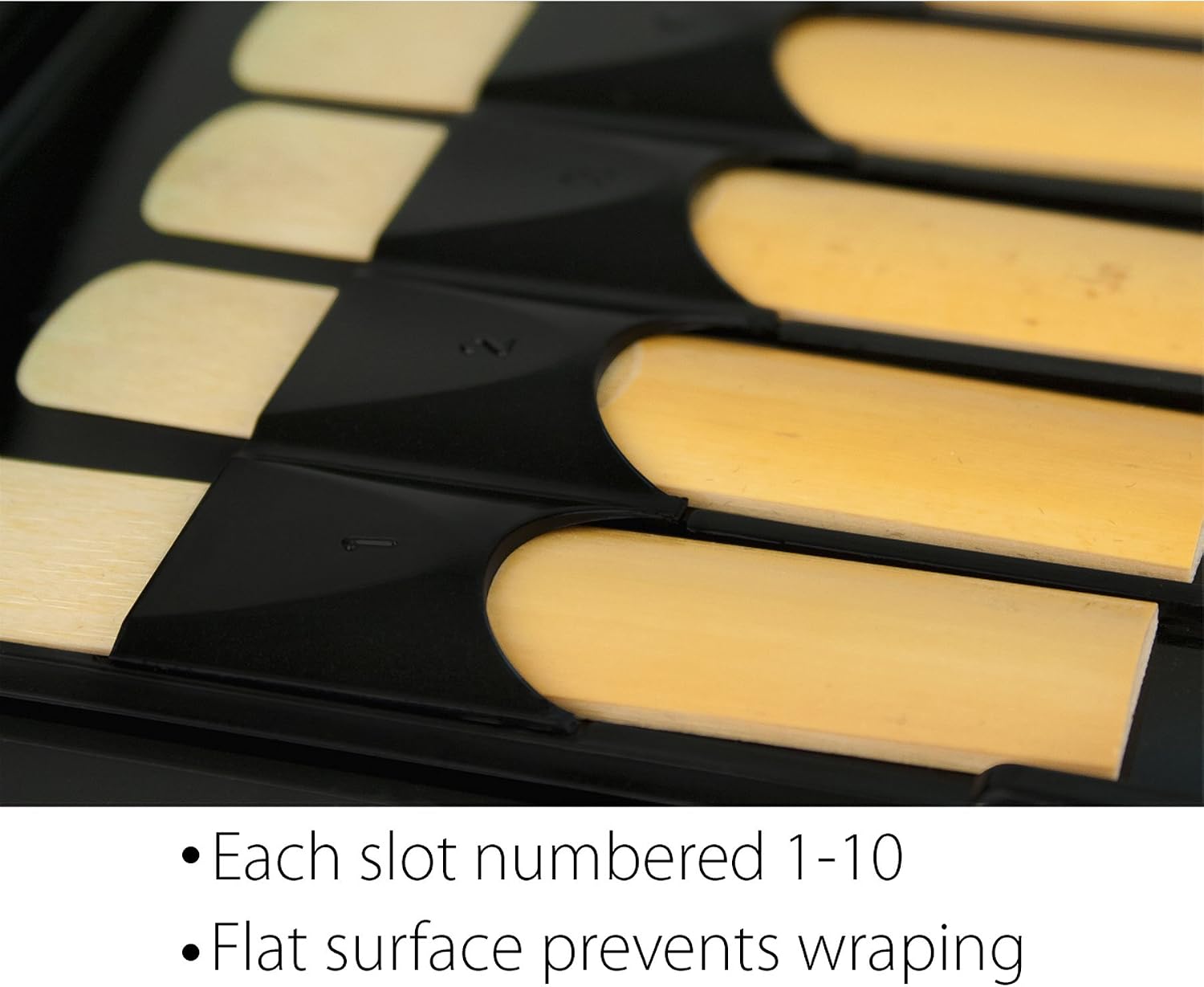 Protec Alto/Tenor Saxophone 10-Count Reed Case, Black, Model A251