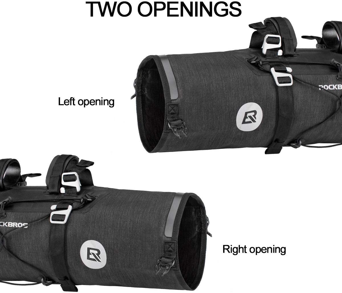 ROCKBROS Bikepacking Bike Handlebar Bag 7L-14L Waterproof for MTB Road