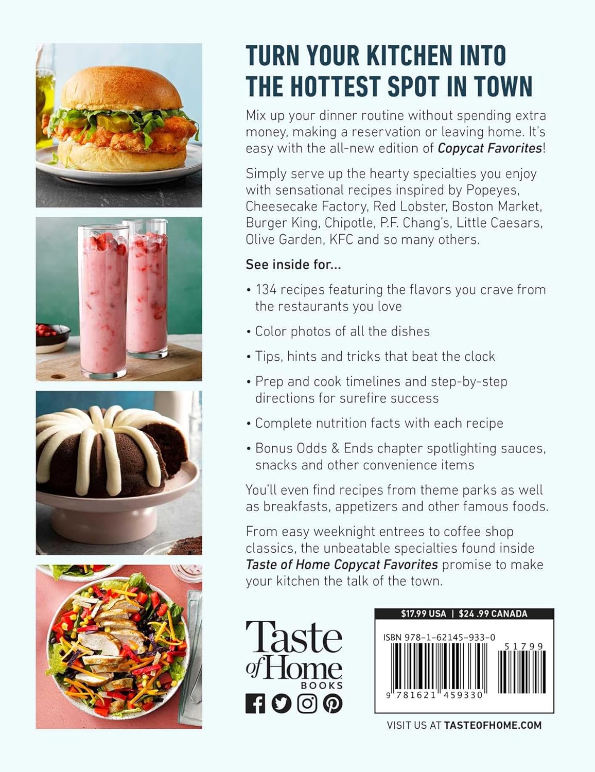 Taste of Home Copycat Favorites Volume 2: Enjoy your favorite restaurant foods, snacks and more at home!