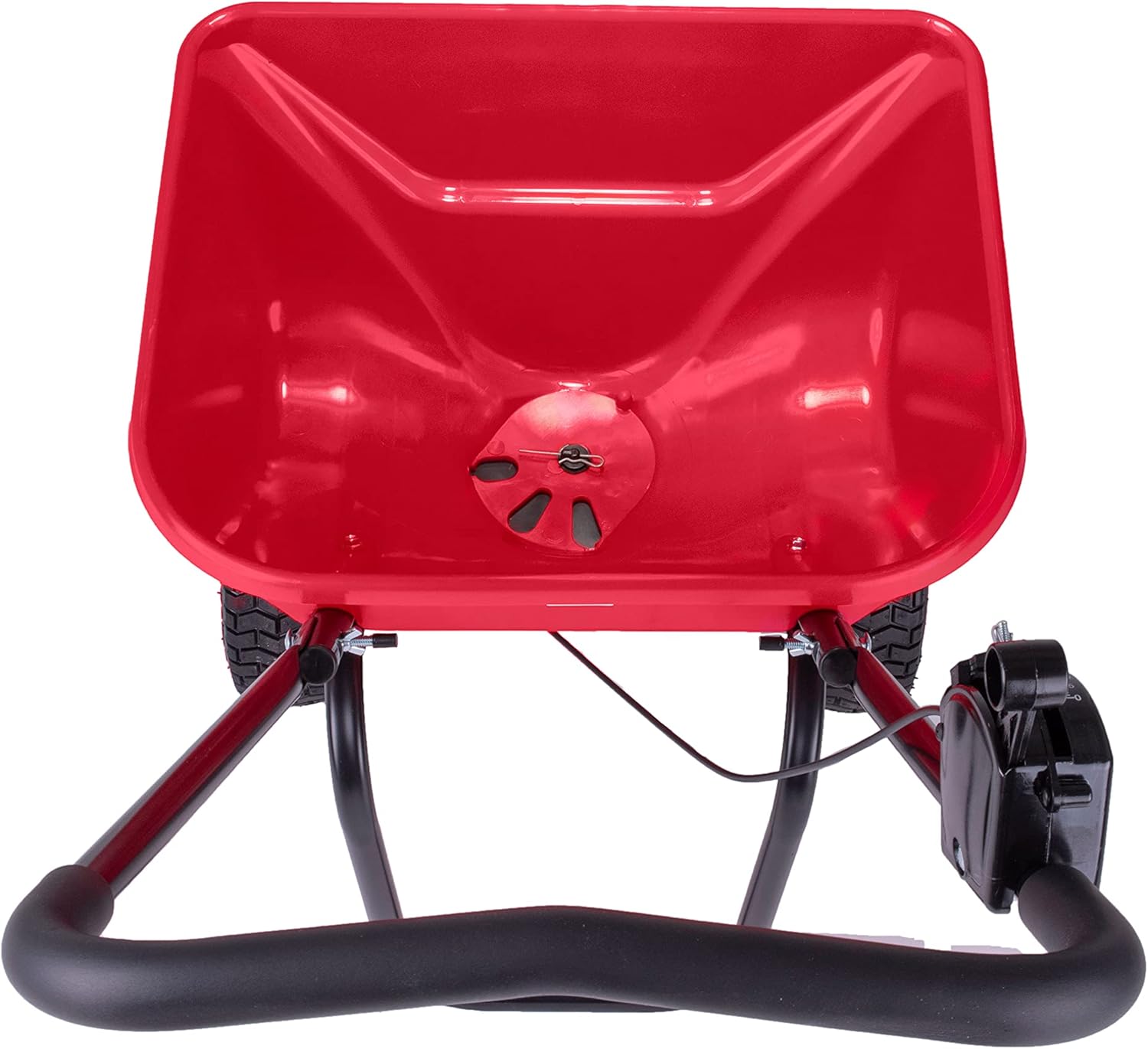 EarthWay 2030P-Plus 65 LB (29 KG) Capacity Commercial Walk-Behind Broadcast Spreader for Grass, Fertilizer, Seeds — Includes Side Spread Control