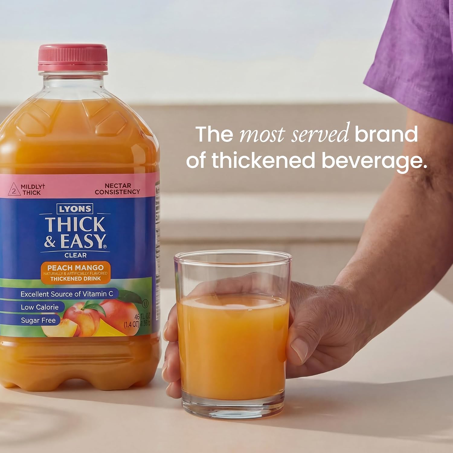 Thick & Easy Thickened Orange Juice, IDDSI Level 3 Ready-to-Drink Thickened Beverage for Swallowing Support, Moderately Thick Honey Consistency, 4 fl oz Cups - 24 Pack | IDDSI Level 3, Ready-to-Drink, Beverage for Swallowing Support, Moderately Thick Hon…