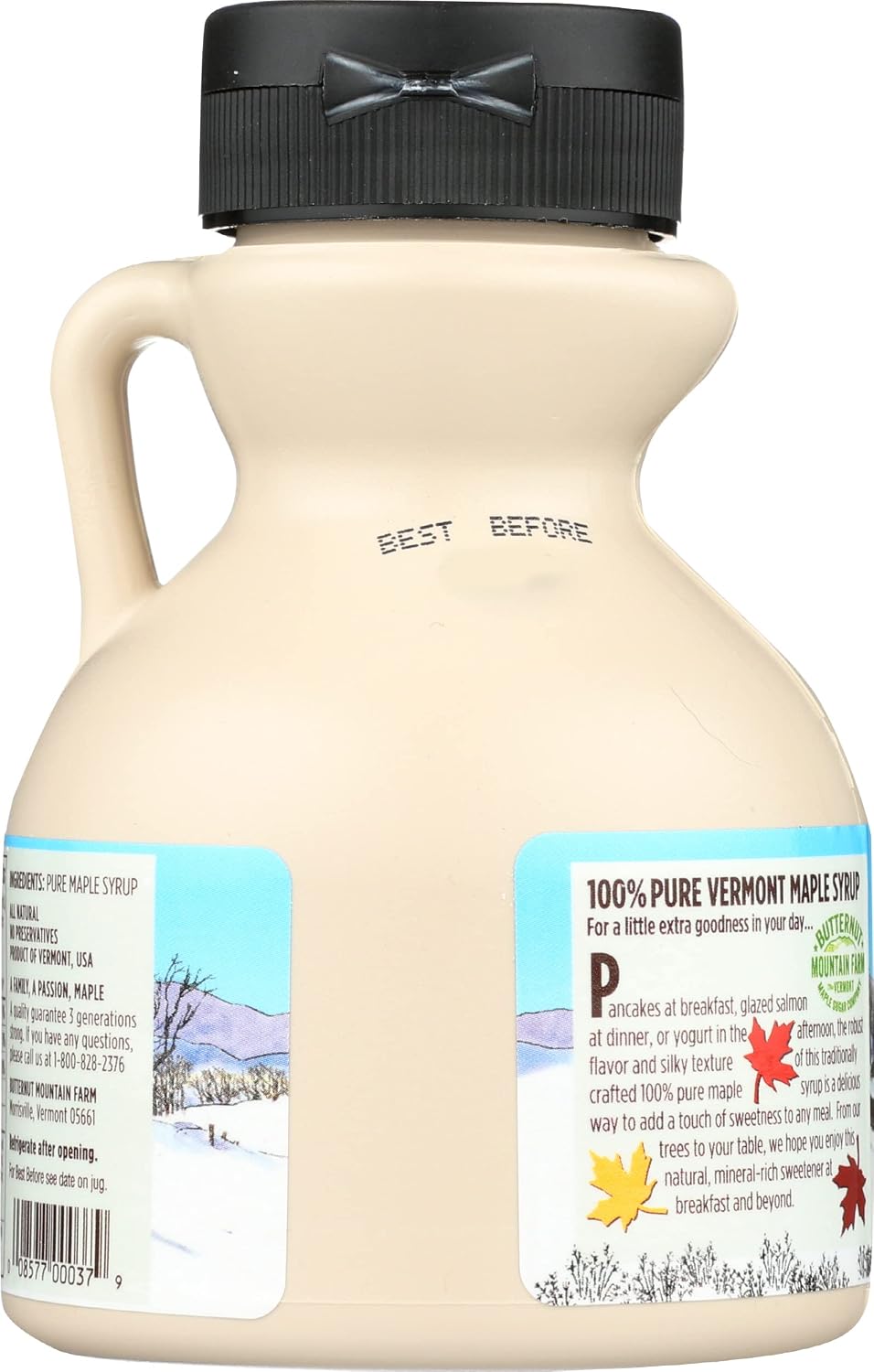 Butternut Mountain Farm, Syrup Maple Dark Robust Jug, 8 Fl Oz