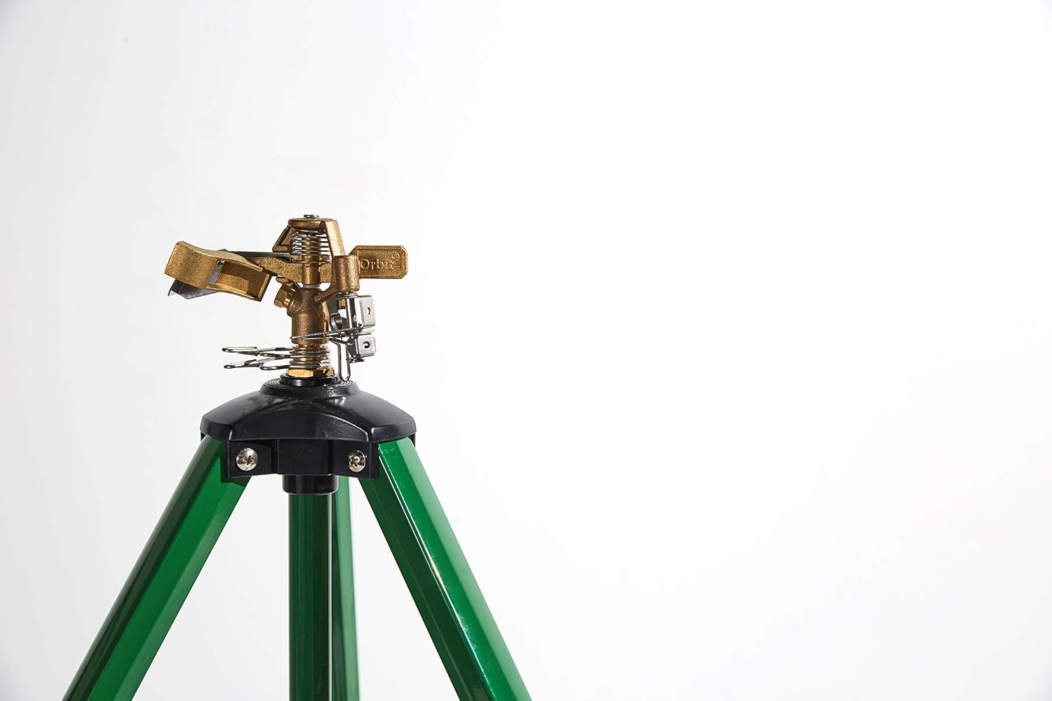 Orbit 58308Z Brass Impact Sprinkler on Tripod Base - Heavy-Duty Brass Sprinklers on Tripod.