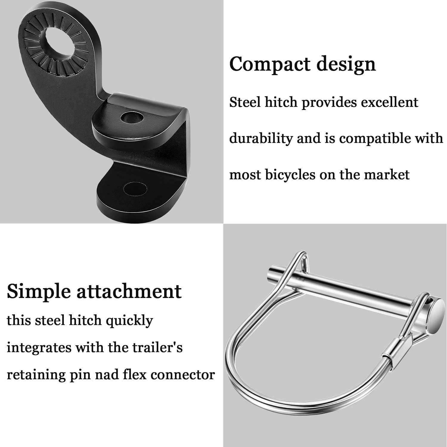 Boao Bike Trailer Hitch Adapter Trailer Connector