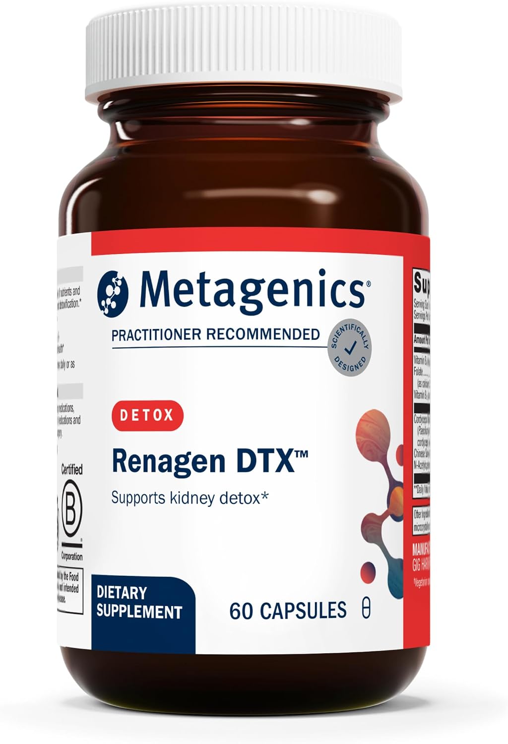 Metagenics Renagen DTX - Healthy Kidney Detoxification* - For Heart Health* - With Vitamin B6, Folate