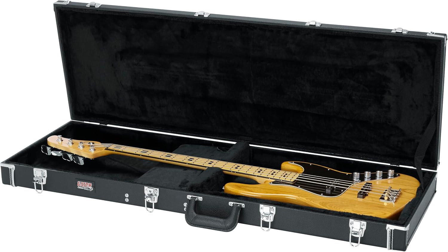 Gator Cases Deluxe Wood Case for SG Electric Guitars; Brown Exterior (GW-SG-BROWN)