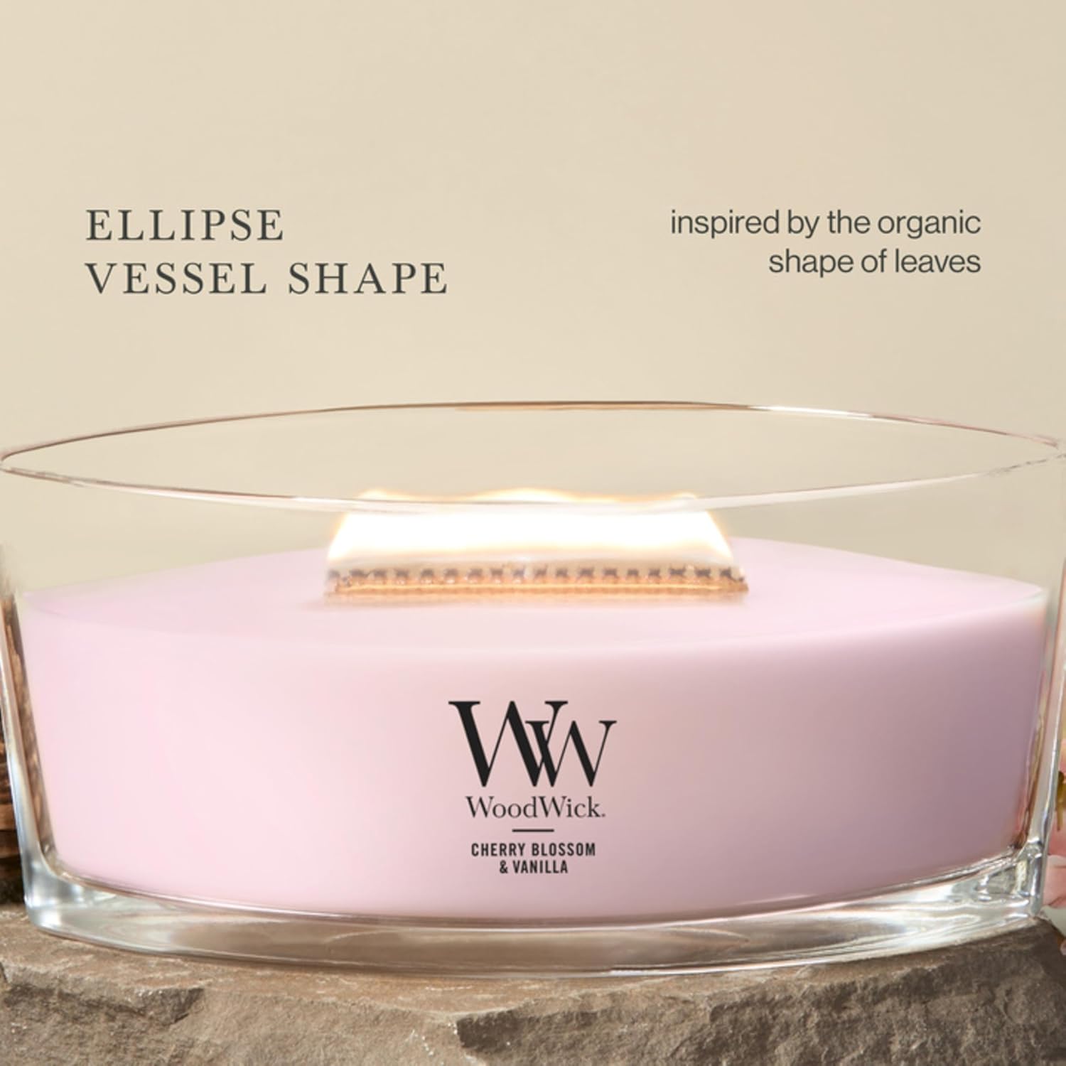 WoodWick Fireside Holiday Candle Gifts for Women and Men, 9.7 oz Medium Hourglass Candle with Crackling Wick