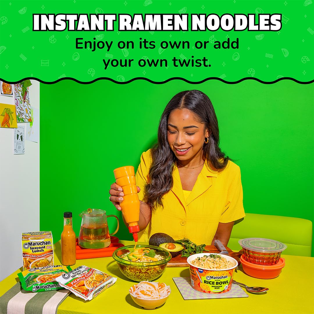 Maruchan Ramen Noodle Soup, Pork Flavor – Japanese-Style Instant Noodles, Quick & Easy Meal for Kids, Students & Busy Families – 3 Oz. (24 Pack)