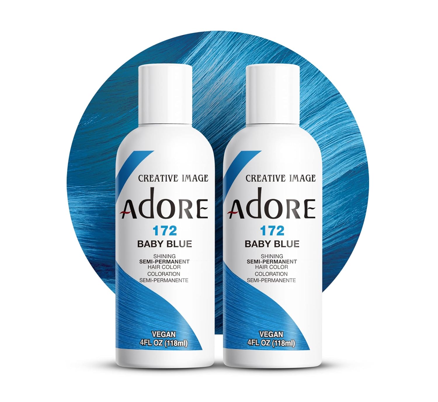 Adore Semi Permanent Hair Color, 107 Mocha, 4 Fl Oz | Vegan & Cruelty-Free Brown Hair Dye | No Ammonia, No Peroxide, No Alcohol