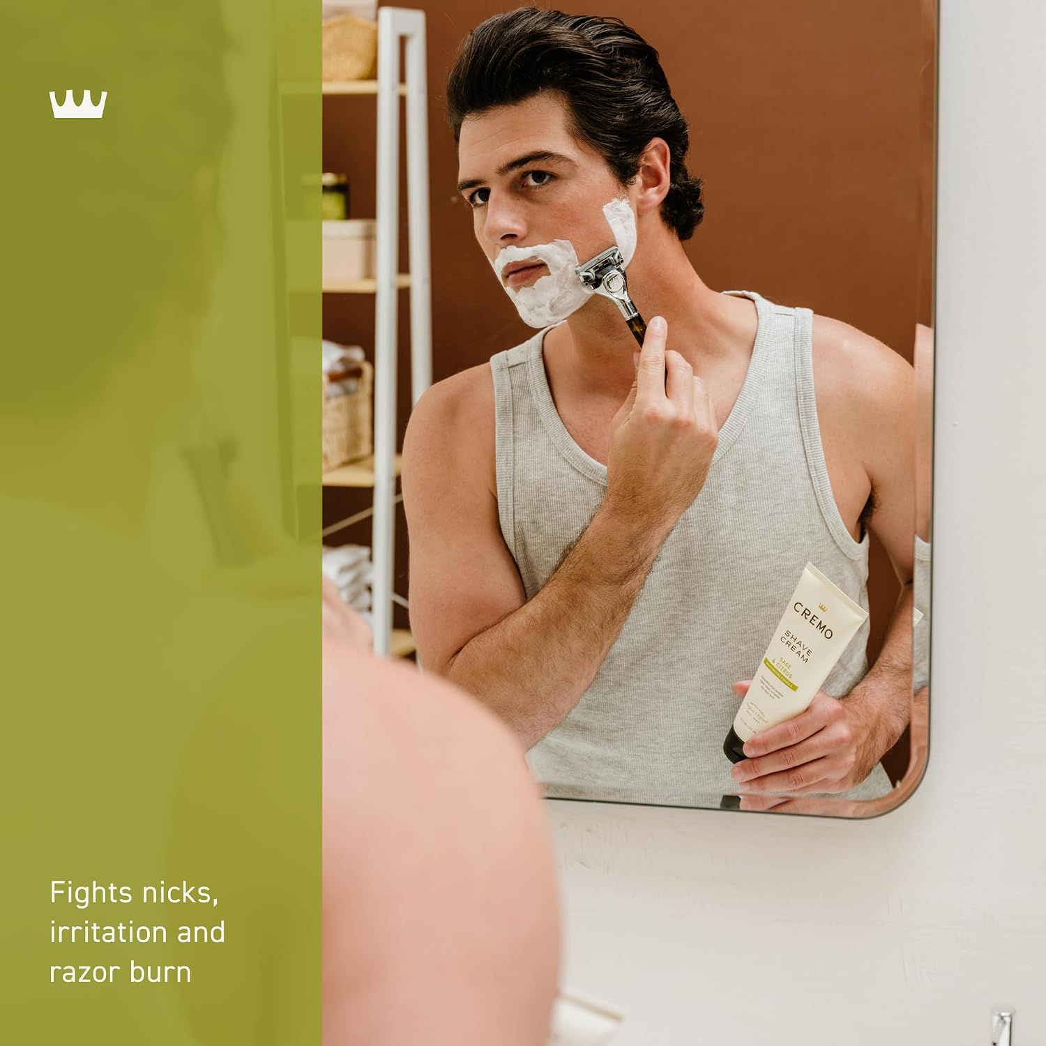 Cremo Original Shave Cream, Astonishingly Superior Ultra-Slick Shaving Cream for Men, Fights Nicks, Cuts and Razor Burn, 6 Fl Oz