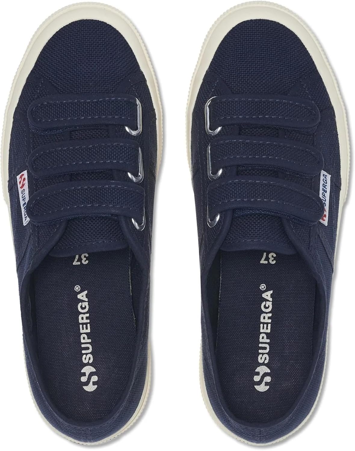 Superga Unisex 2750 Cot3strapu Cotton Canvas Sneakers with Touch Strap Fastening