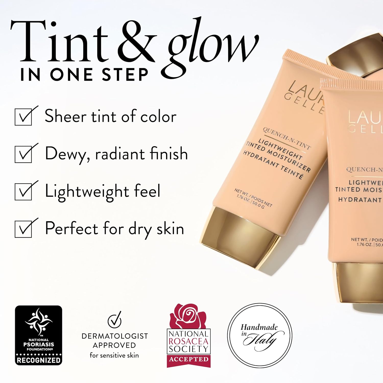 LAURA GELLER Quench-n-Tint Tinted Moisturizer, Hydrating - Light