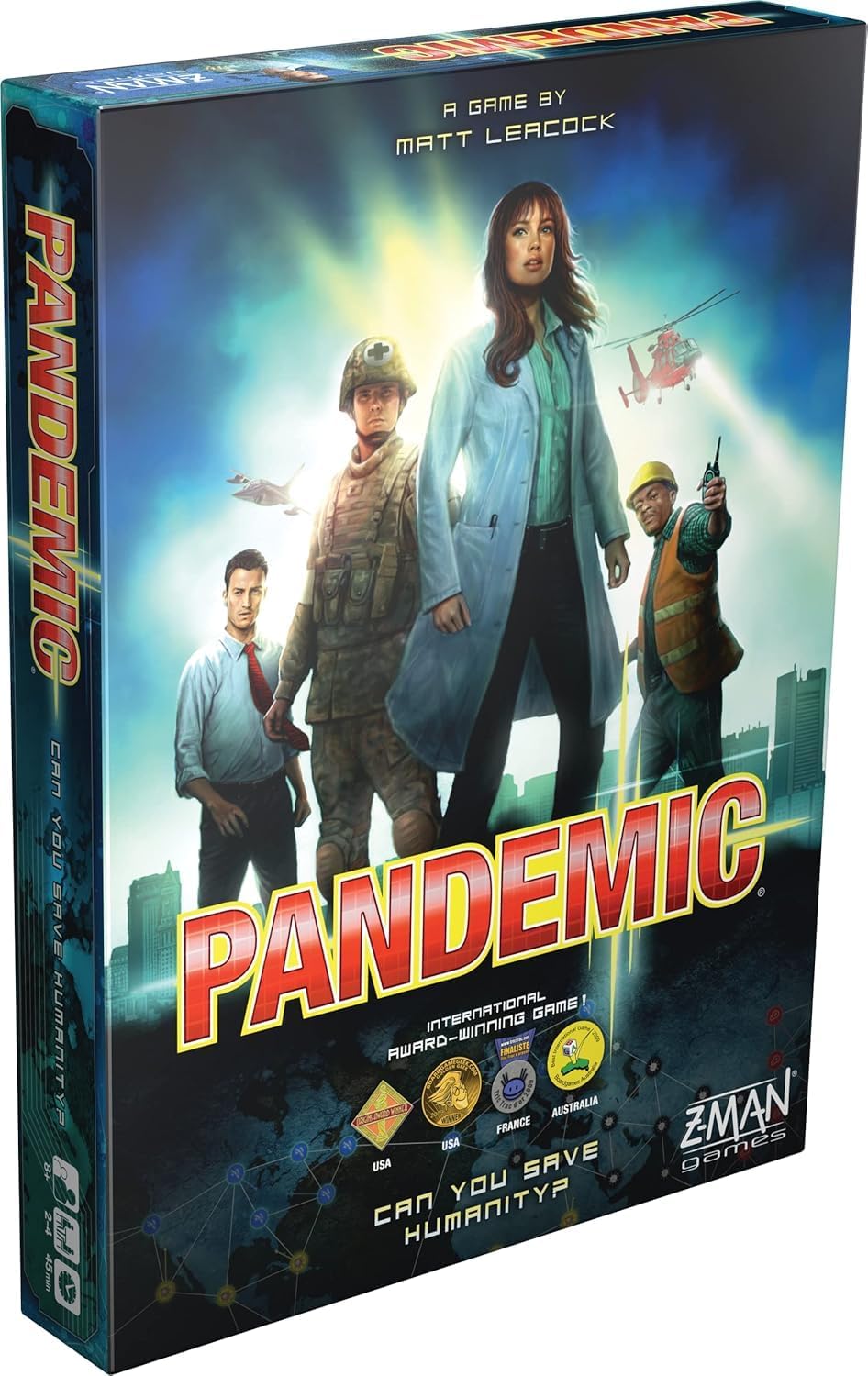 Pandemic Board Game - Cooperative Strategy for Adults & Families, Stop Global Disease Outbreaks, Adult Board Games, Teamwork & Strategy