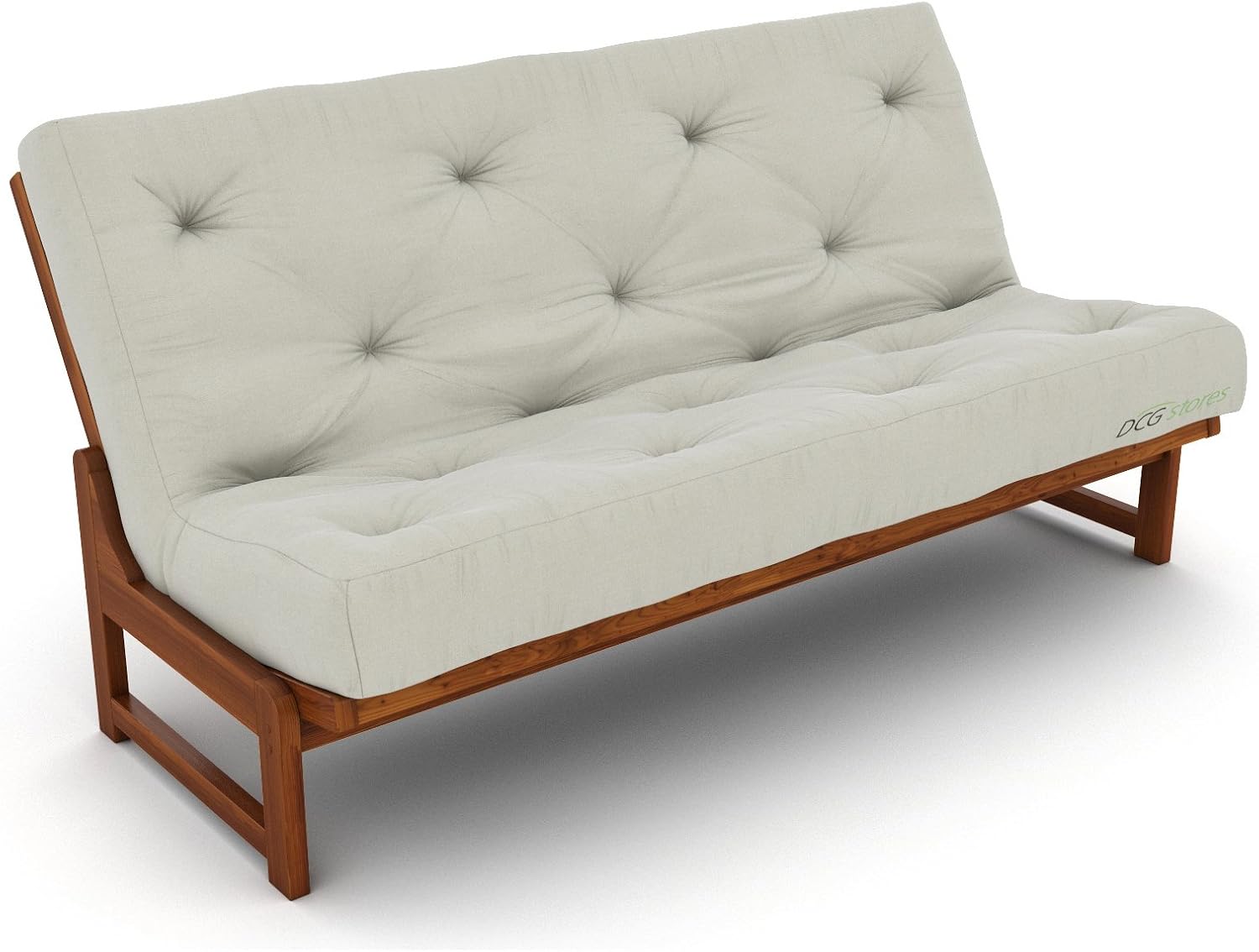 Nirvana Futons Extra Thick Premium 10-Inch Twin XL Futon Mattress, Khaki Twill - Made in USA