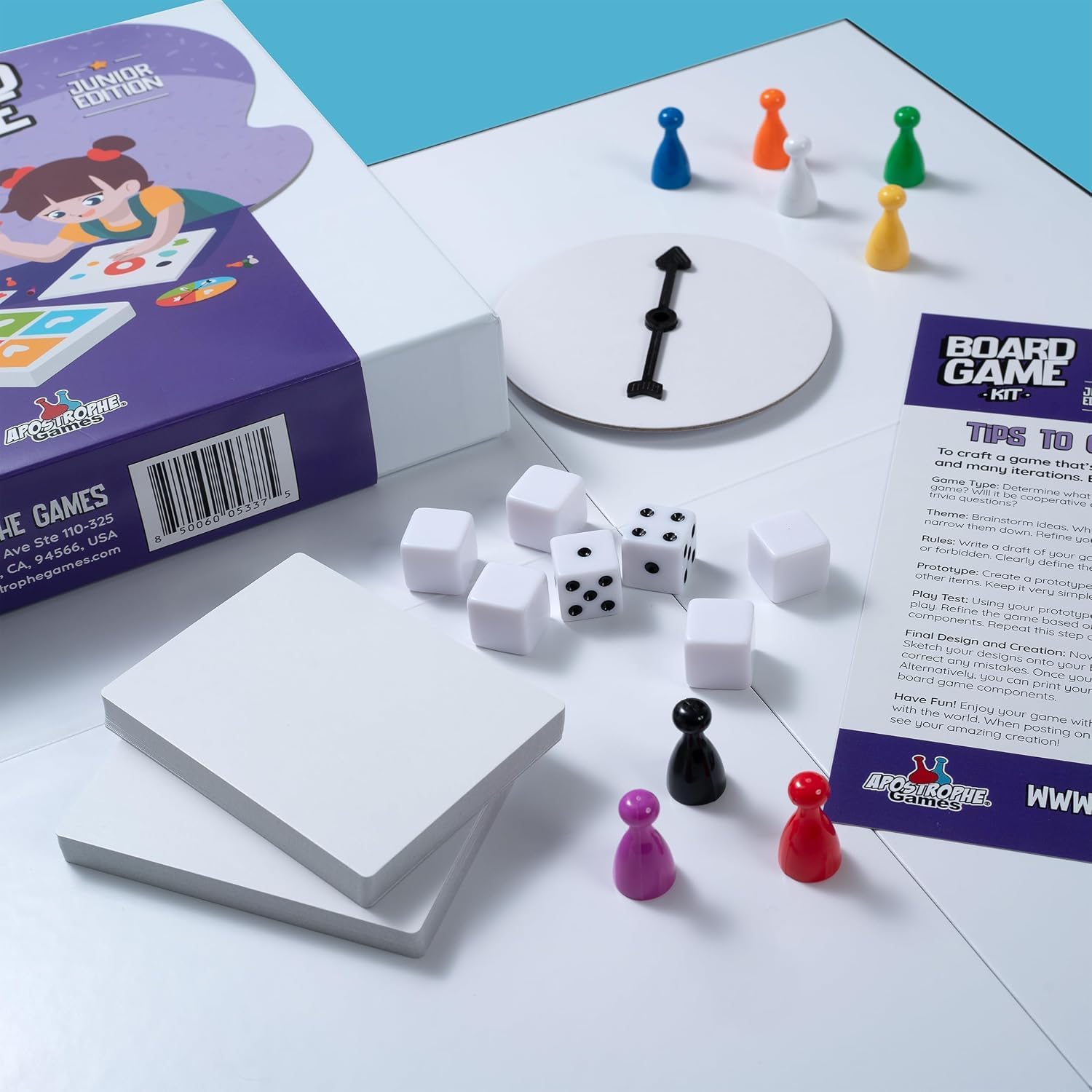 Create Your Own Opoly Board Game Kit with Blank Board & Game Pieces