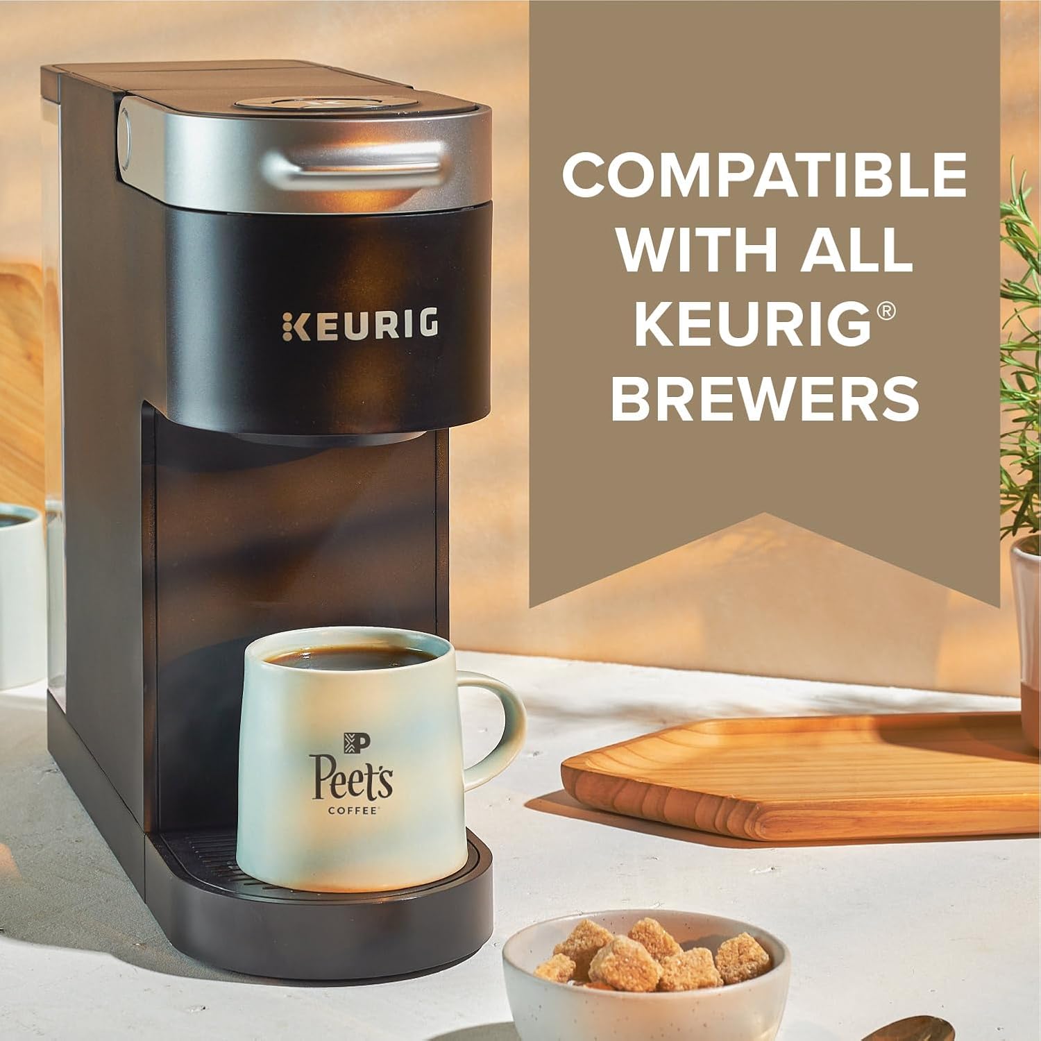 Peet's Coffee, Medium Roast Keurig K-Cup Pods, 100% Arabica Coffee - Big Bang 60 Count (6 Boxes of 10 K-Cup Pods)