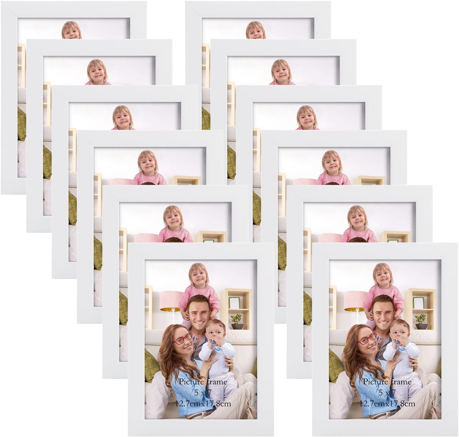 Giftgarden Black 8x10 Picture Frame Bulk, Multi 8 x 10 Photo Frames Set for Wall Hanging or Tabletop, 12 Pack