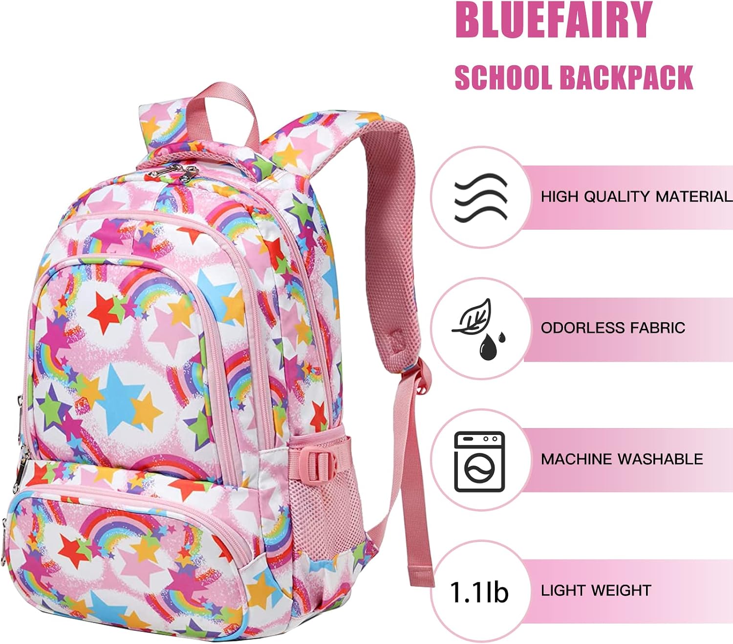 BLUEFAIRY Kids Backpack for Boys Elementary Book Bags Primary Middle School Bookbags for Childs Water Resistant Back to School Gifts Son Mochila