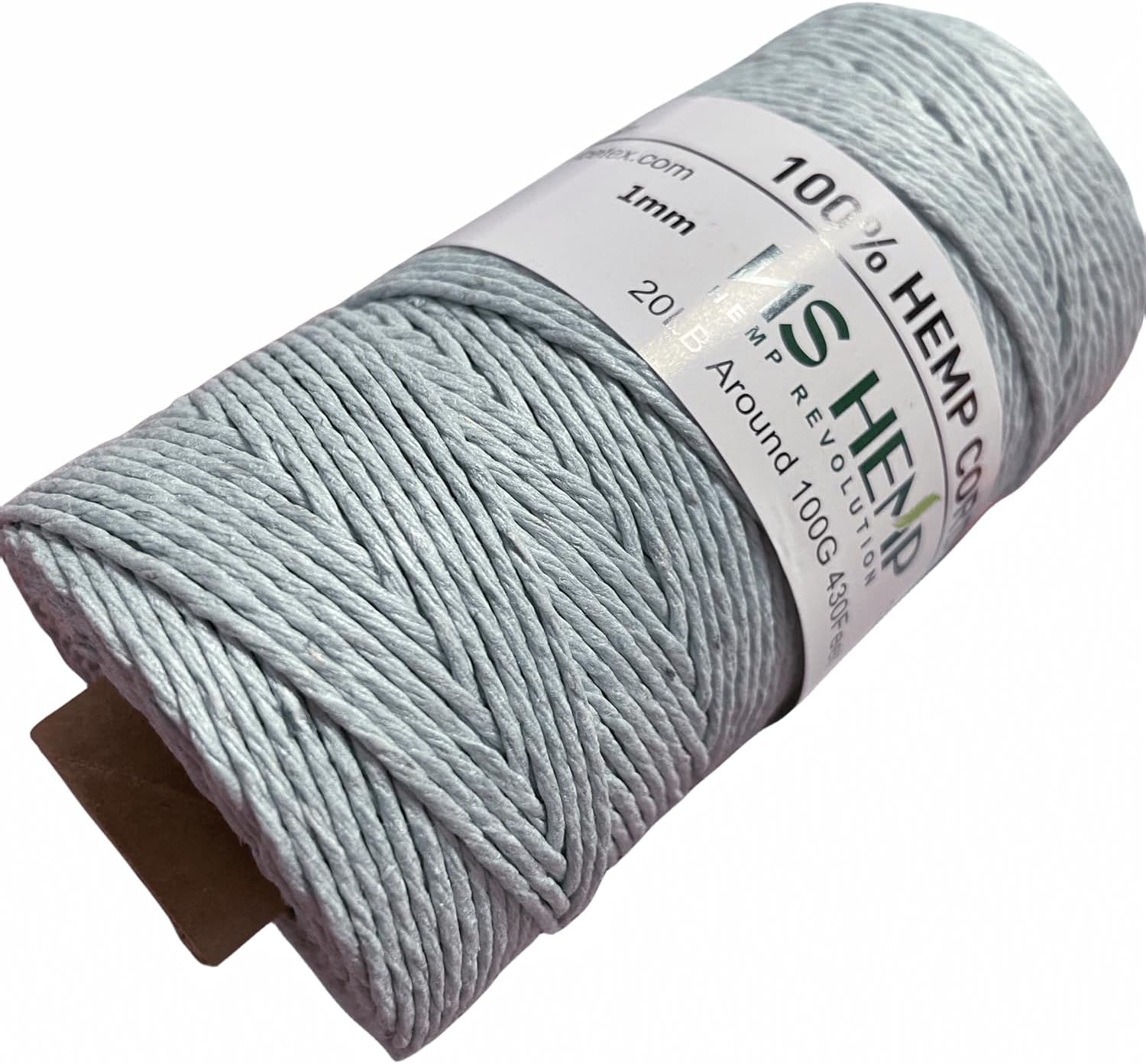 【 NS HEMP 】 Sustainable Hemp Twine Hemp Cord for Jewelry Making, Hemp Cord 1mm 130 Meters (026 RAW)