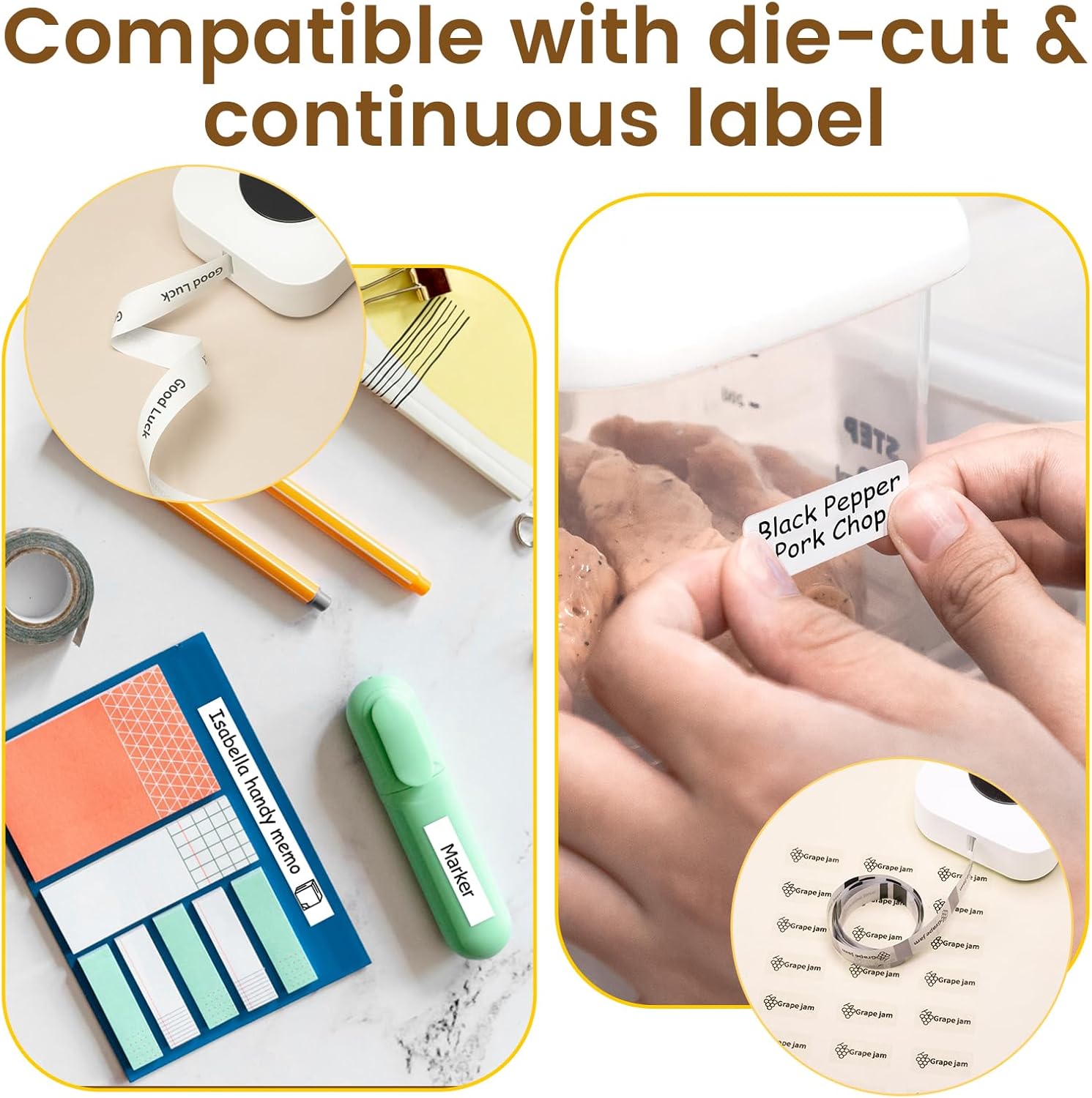 Phomemo Label Maker, D30 Bluetooth Mini Label Maker Machine with Tape