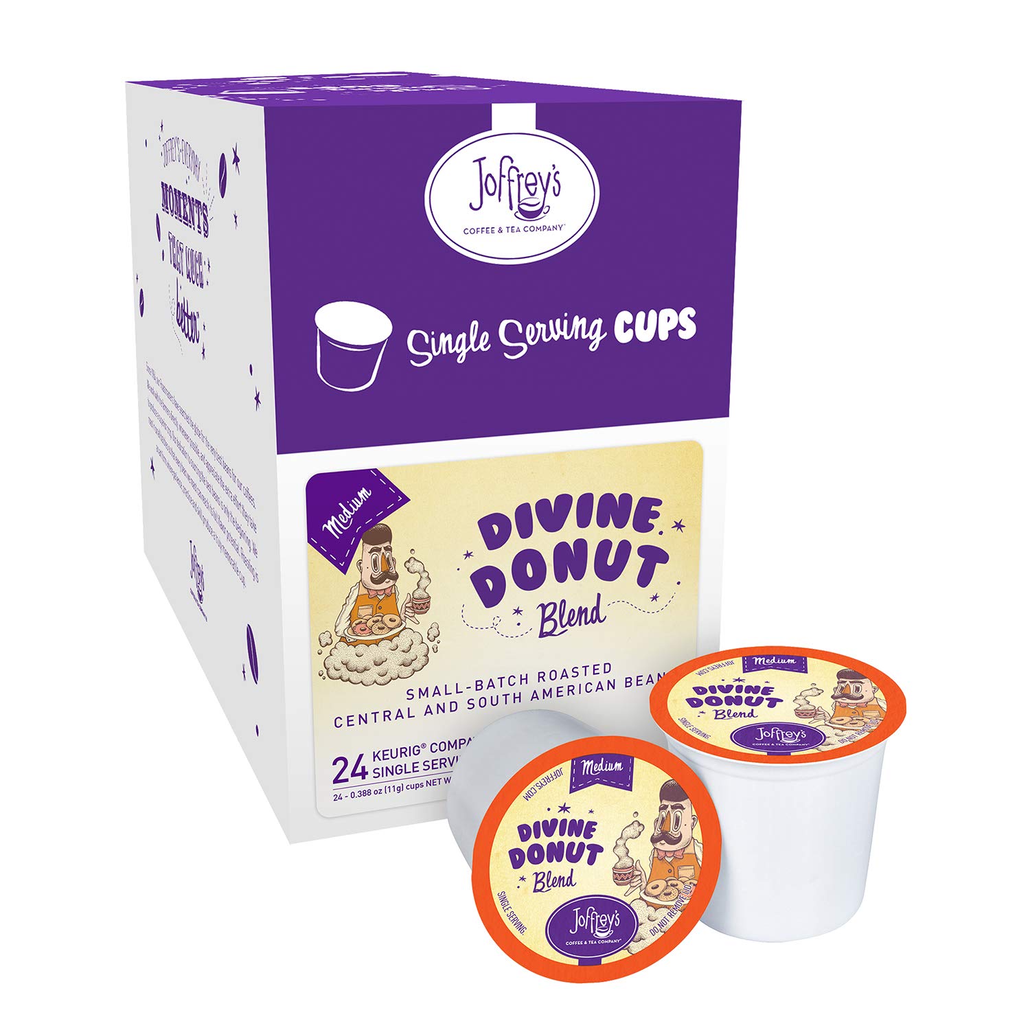 Joffrey's Coffee - Breakfast Blend, Artisan Medium Roast Arabica Coffee Beans, Smooth-Bodied Blend, Balanced Flavor & Aroma