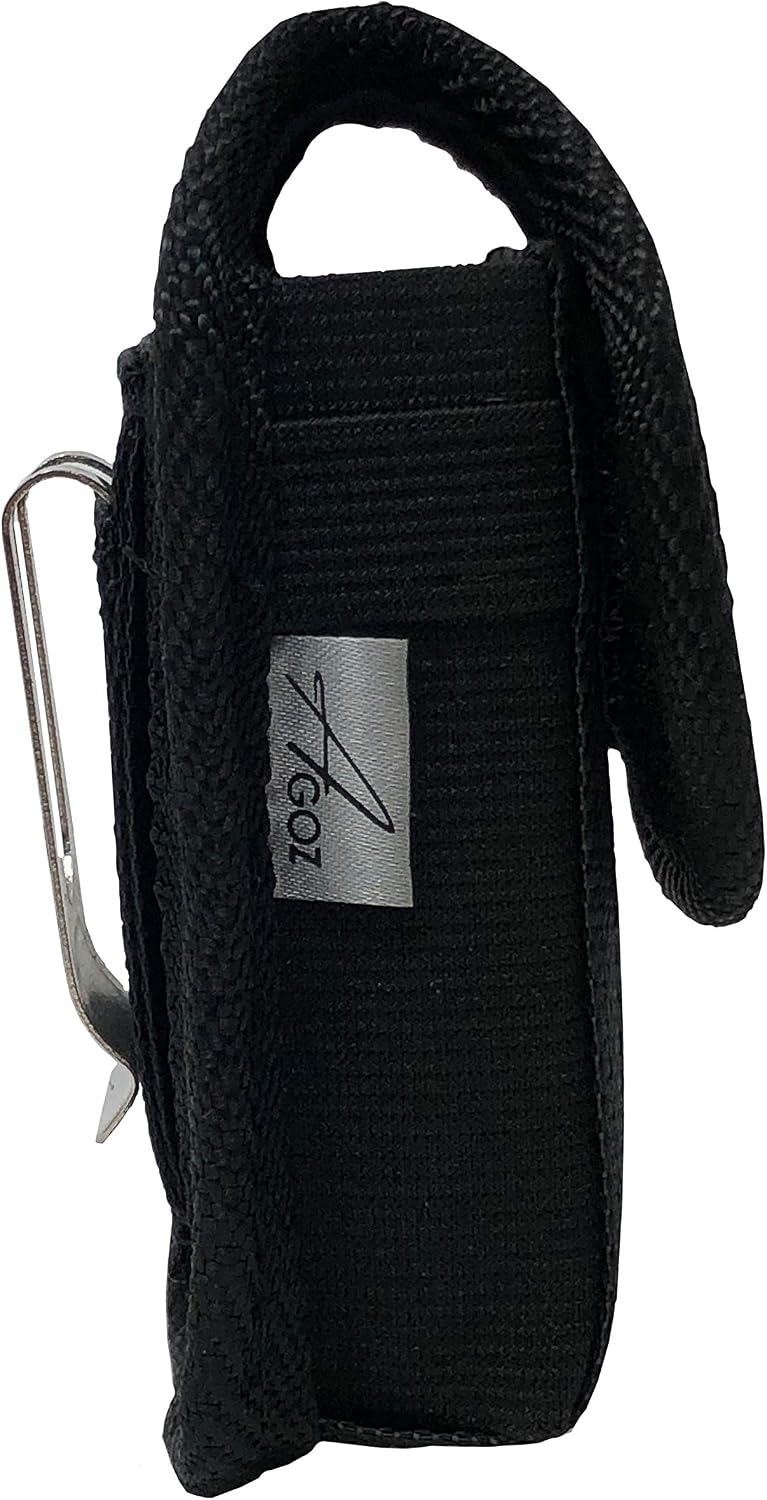 Agoz JitterBug Flip Phone Case, Vertical Belt Clip Holster, HEAVY-DUTY Carrying Flip Cell Phone Pouch Rugged Cover w/Metal Clip