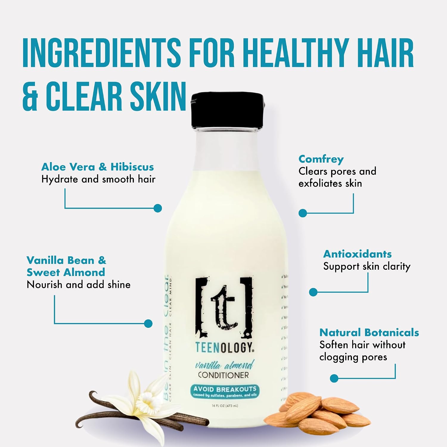 Teenology Shampoo & Conditioner Bundle – Avoid Acne Breakouts