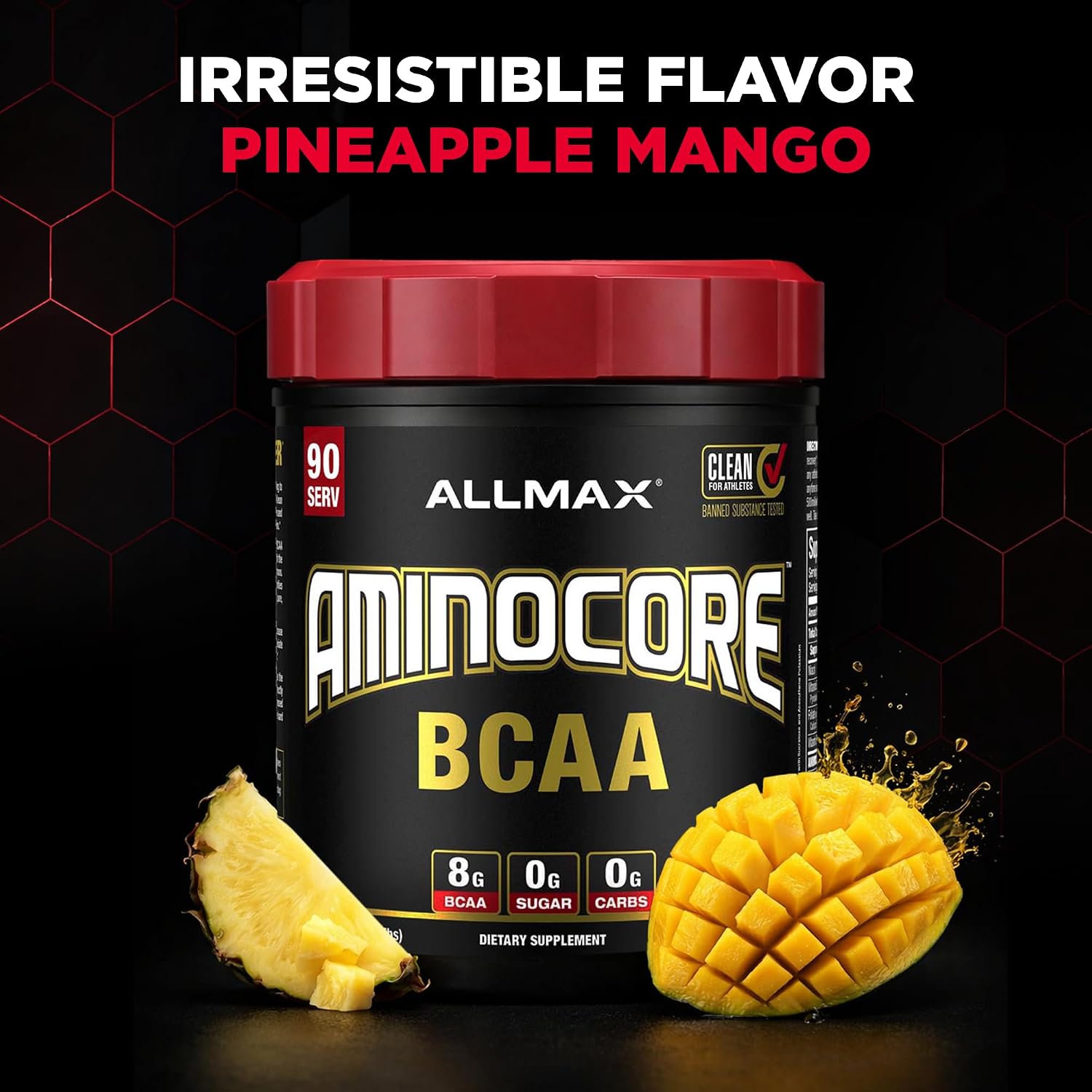 ALLMAX AMINOCORE BCAA Powder, Watermelon, 90 Servings, 1035 g