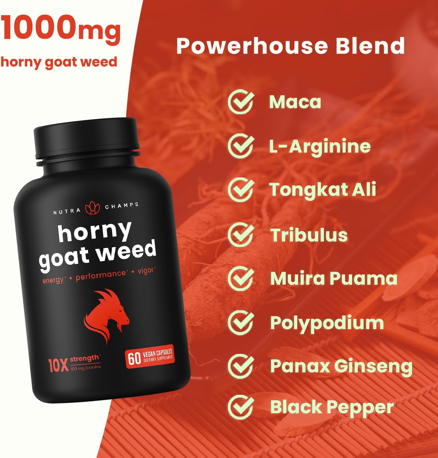 Rhodiola Rosea Supplement 600mg | 120 Vegan Capsules | Rhodiola Rosea Extract for Energy, Stress Relief, Mood and Focus | Adaptogenic Root with Rosavin & Salidrosides | 300mg Pills by NutraChamps