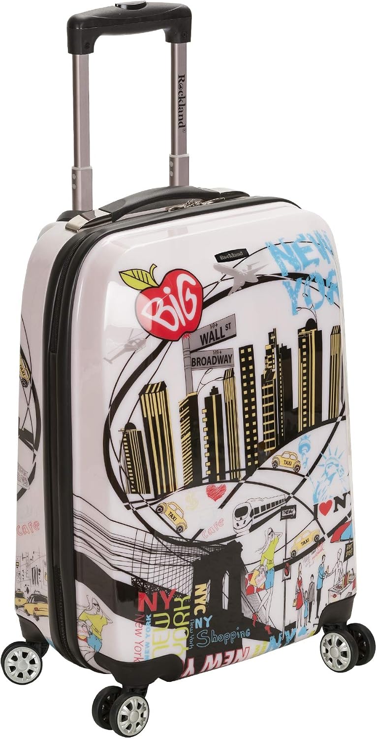 Rockland Departure Hardside 2 Piece Spinner Wheel Luggage, (20"/28"), Departure