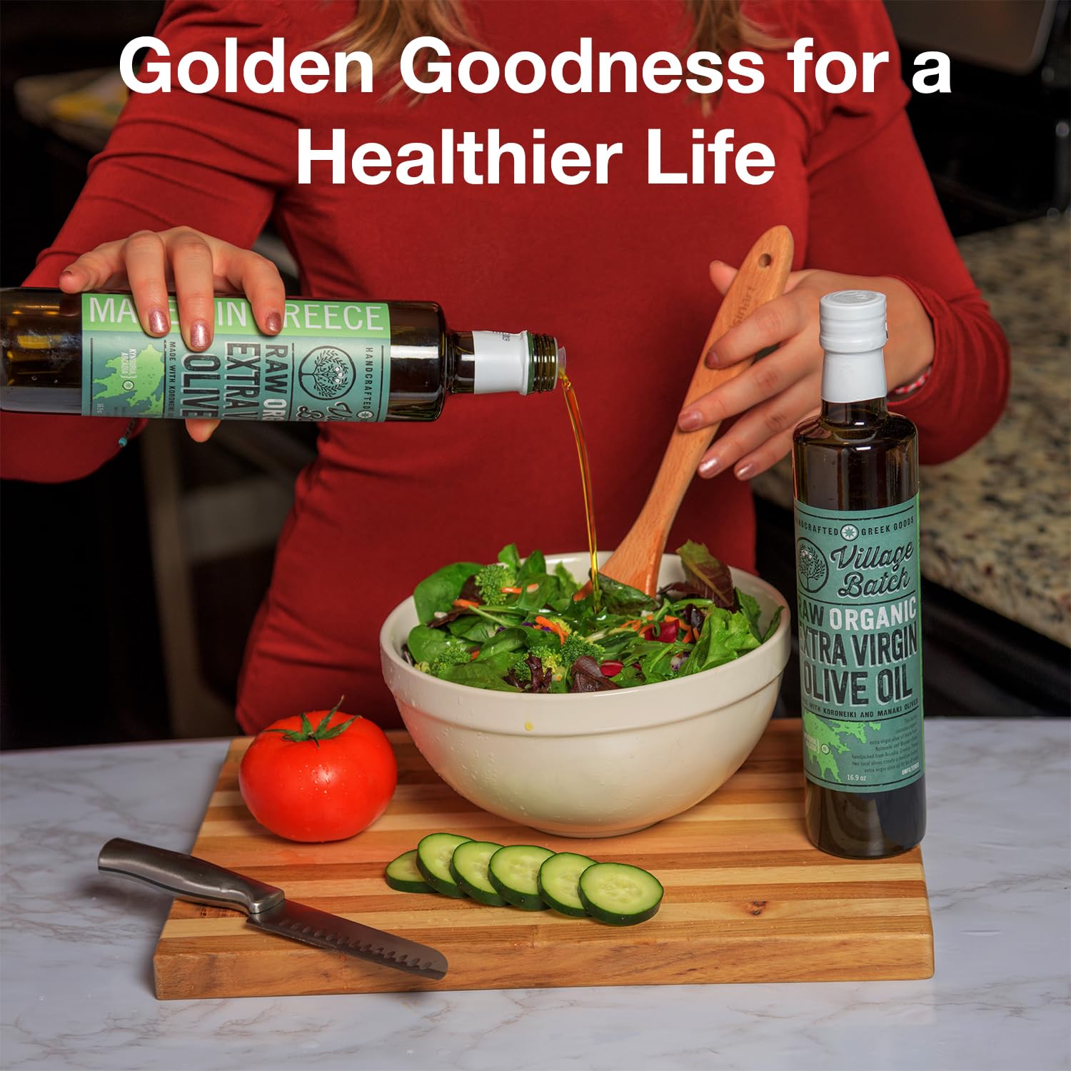 VILLAGE BATCH - AWARD WINNERS - KORONEIKI OLIVE OIL Greek Olive Oil ORGANIC COLD PRESSED OLIVE OIL Extra Virgin Olive Oil High In Polyphenols