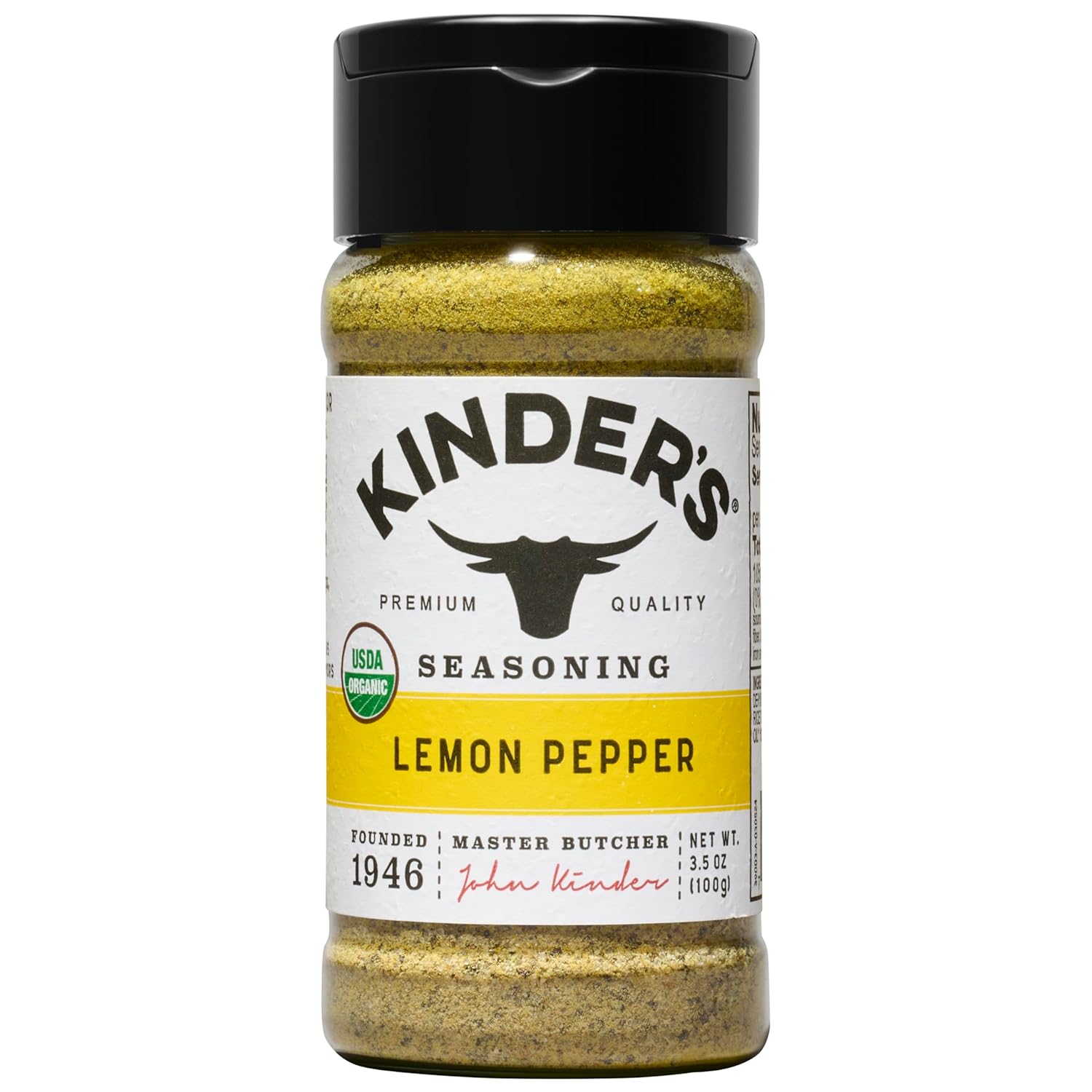 Kinder's Organic Buttery Garlic Salt, Premium Quality Seasoning, MSG Free and USDA Certified Organic, 2.75 oz