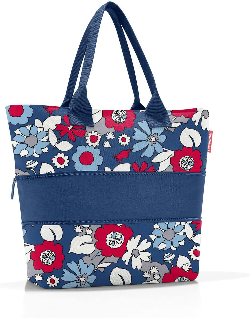 reisenthel shopper e1 - Large capacity and expandable bag made of water repellent and recycled polyester fabric