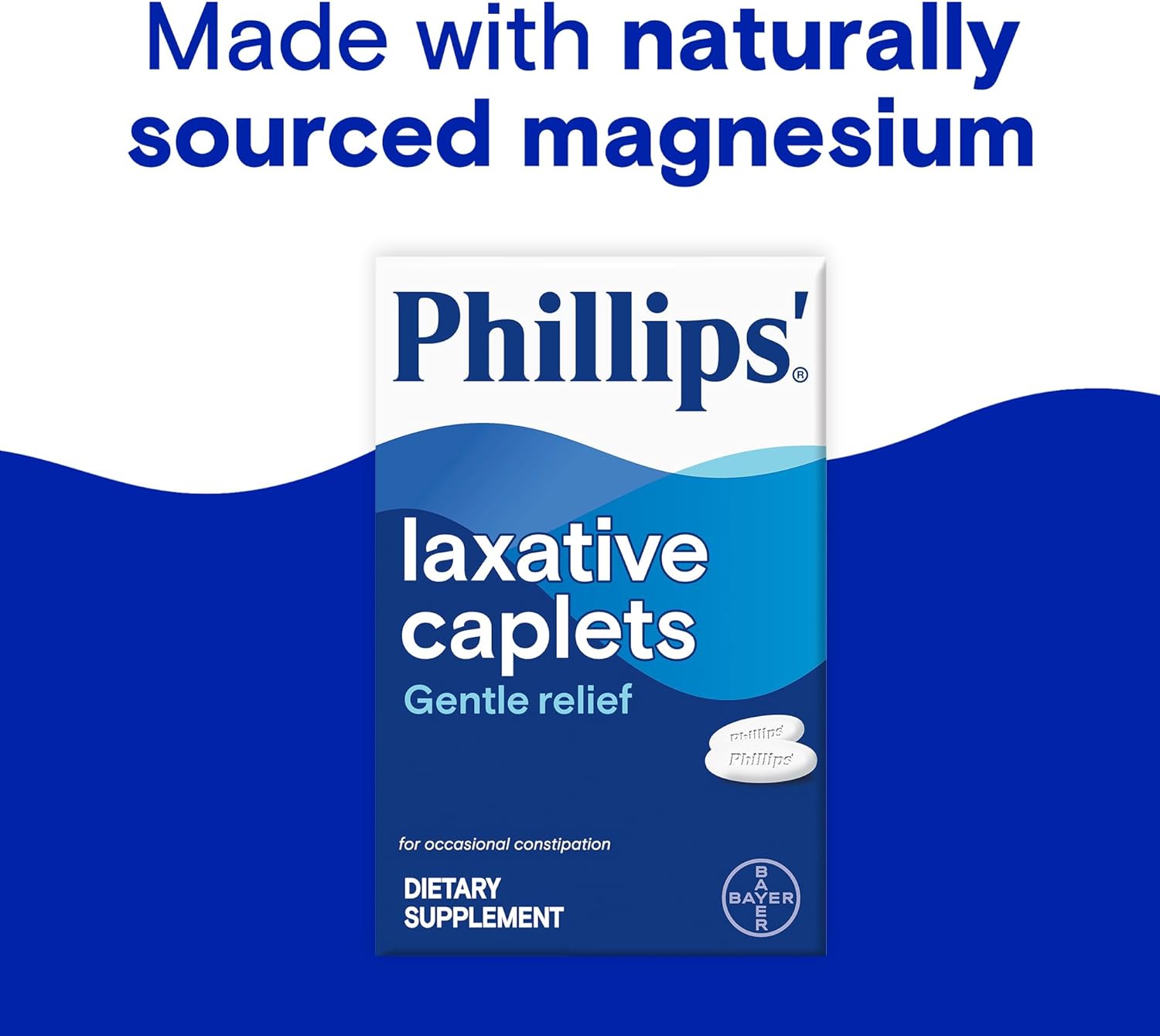 Phillips' Laxative Easy-To-Swallow Caplets, 55 Count