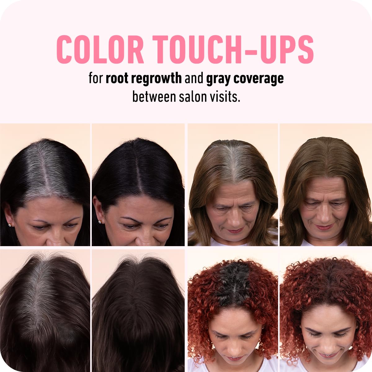 Boldify Hairline Powder, Root Touch Up Hair Color Dark Brown 4g