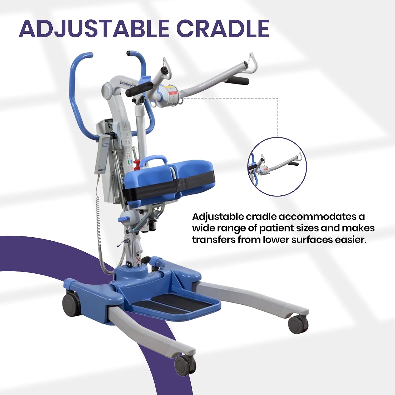 Joerns Hoyer Journey Sit to Stand Electric Power Patient Lift | Ultra Compact