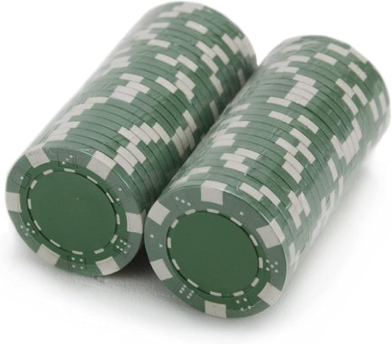 Brybelly 50 Clay Composite Striped Dice 11.5 Gram Poker Chips