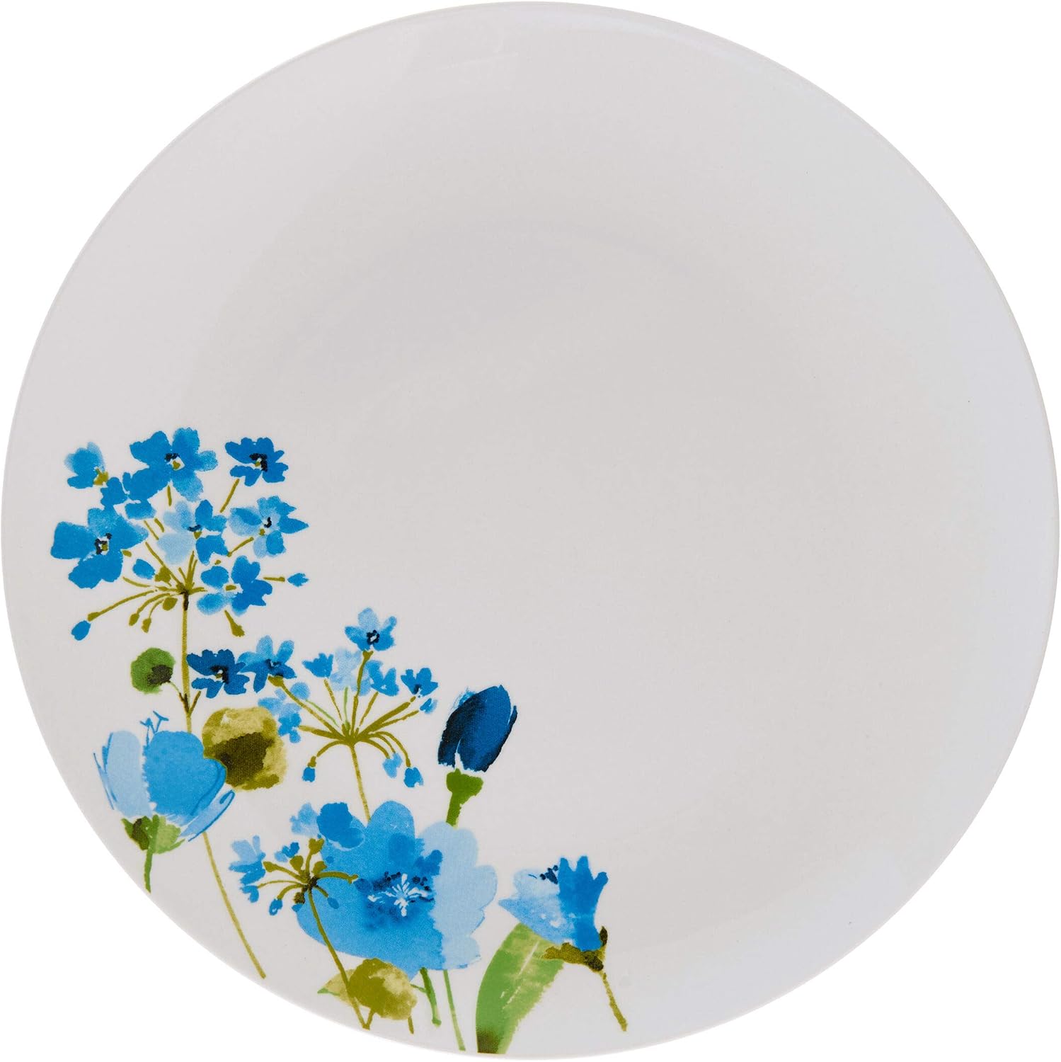 Studio Nova Kendall 16 Piece Dinnerware Set - White Porcelain Modern Tableware with Coupe Shapes & Unique Rim Design - Includes Dinner Plates Bowls