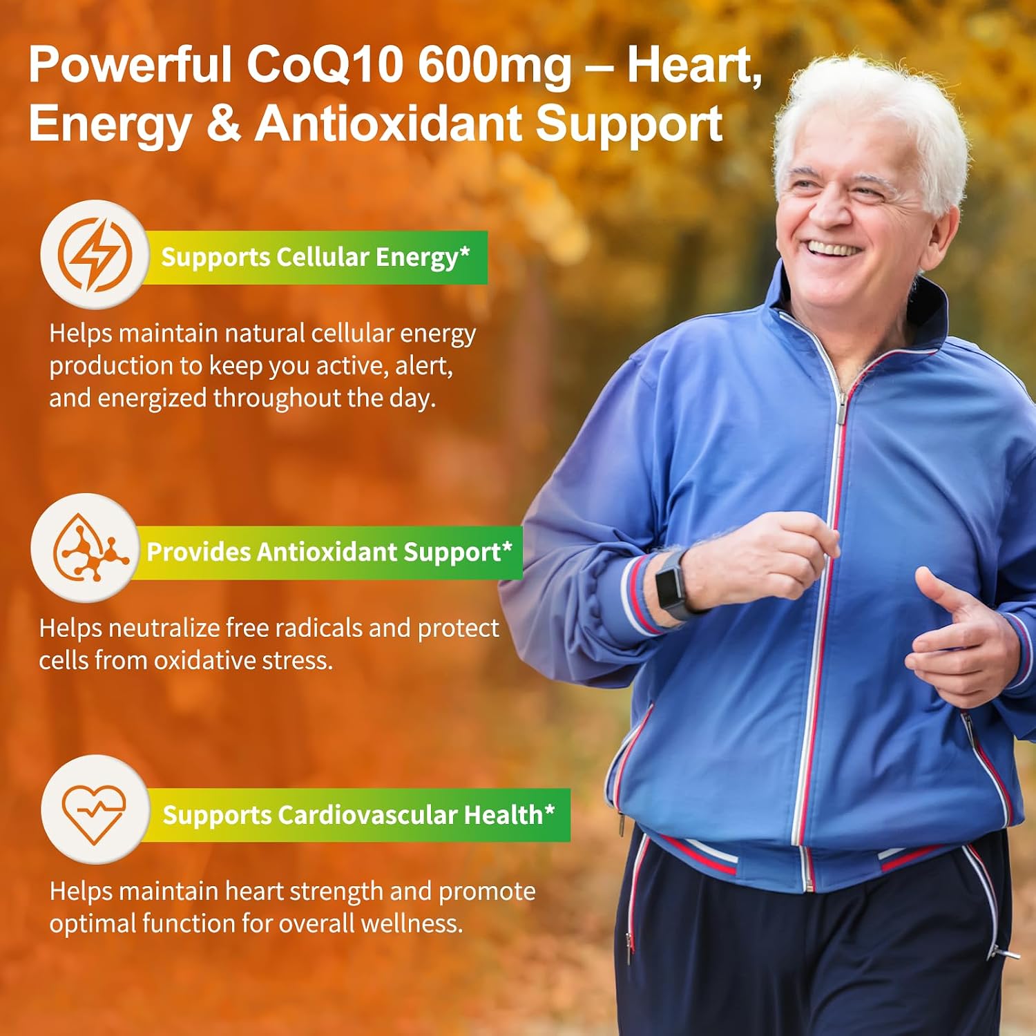 CoQ10 600mg Softgels Ubiquinol CoQ10 Supplement with PQQ & Vitamin E