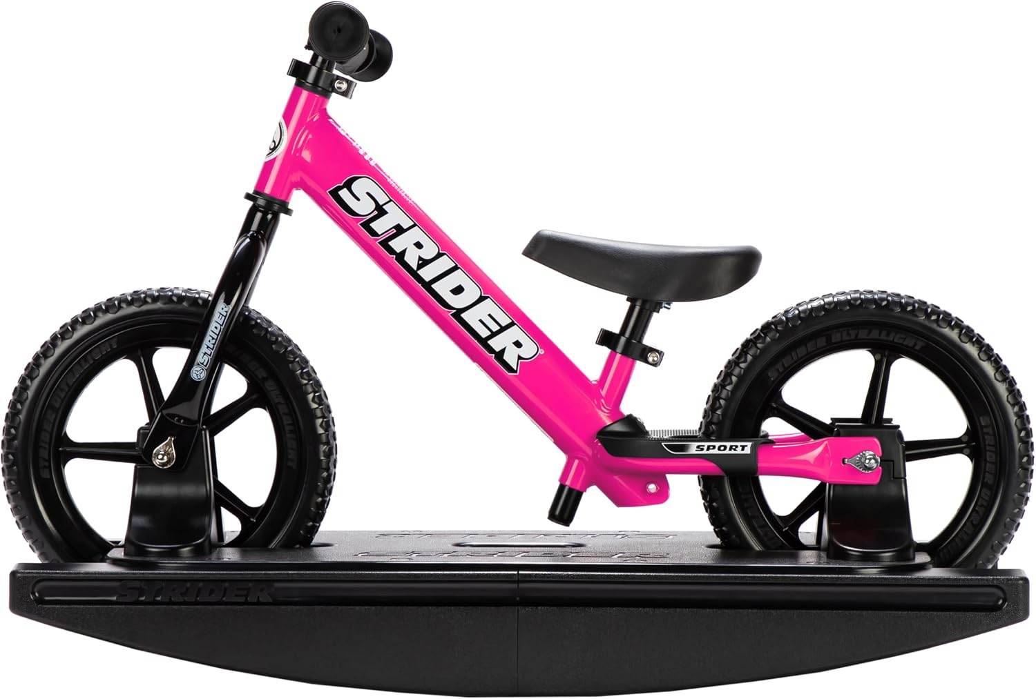Strider Sport 2-in-1 Rocking Bike, Ages 6 Months–4 Years | For 12 Model, Converts Baby Rocking Toy to Toddler Balance Bike, Tool-Free Adjustments, Wide and Stable Base, Durable Plastic